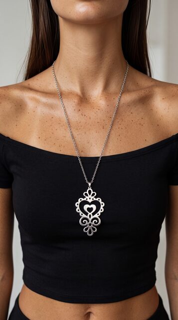 Prívesok Ornamentika – srdiečka 1