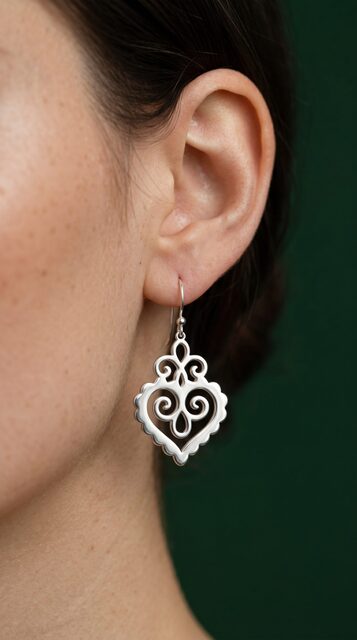 Earrings cifer heart 3
