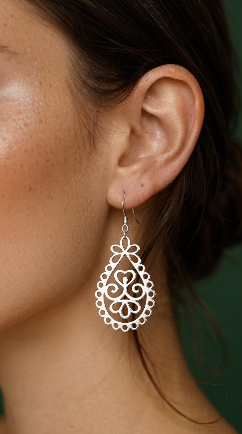Earrings lace 5 – tear 2