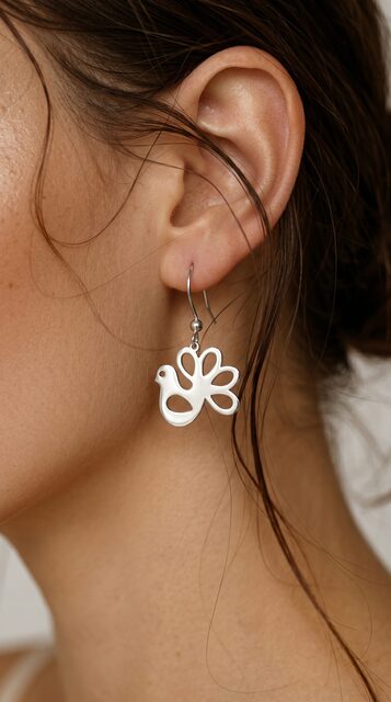 Earrings doves mini