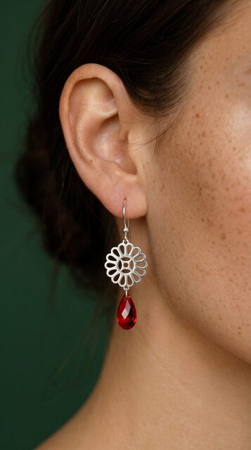 Earrings cifer marguerite – Swarovski