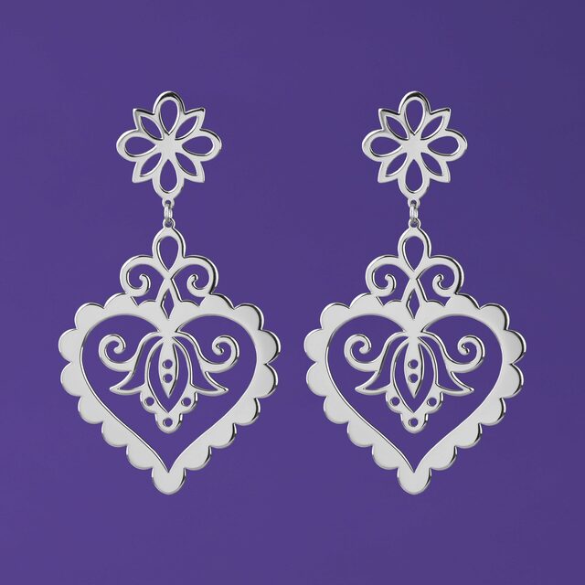 Earrings cifer heart 1