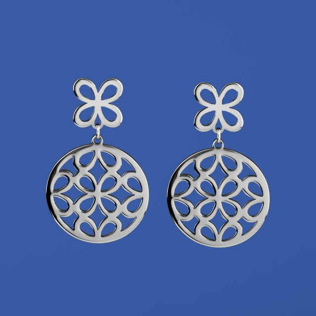 Stud earrings infinity - circle 2