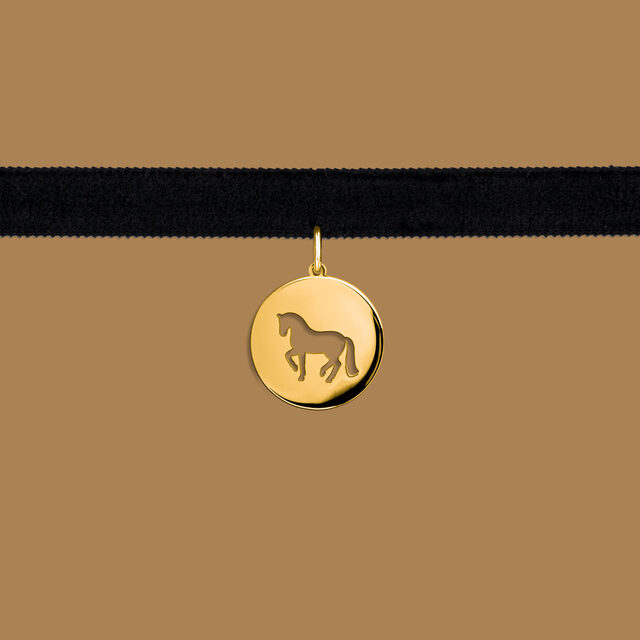 Necklace choker horse