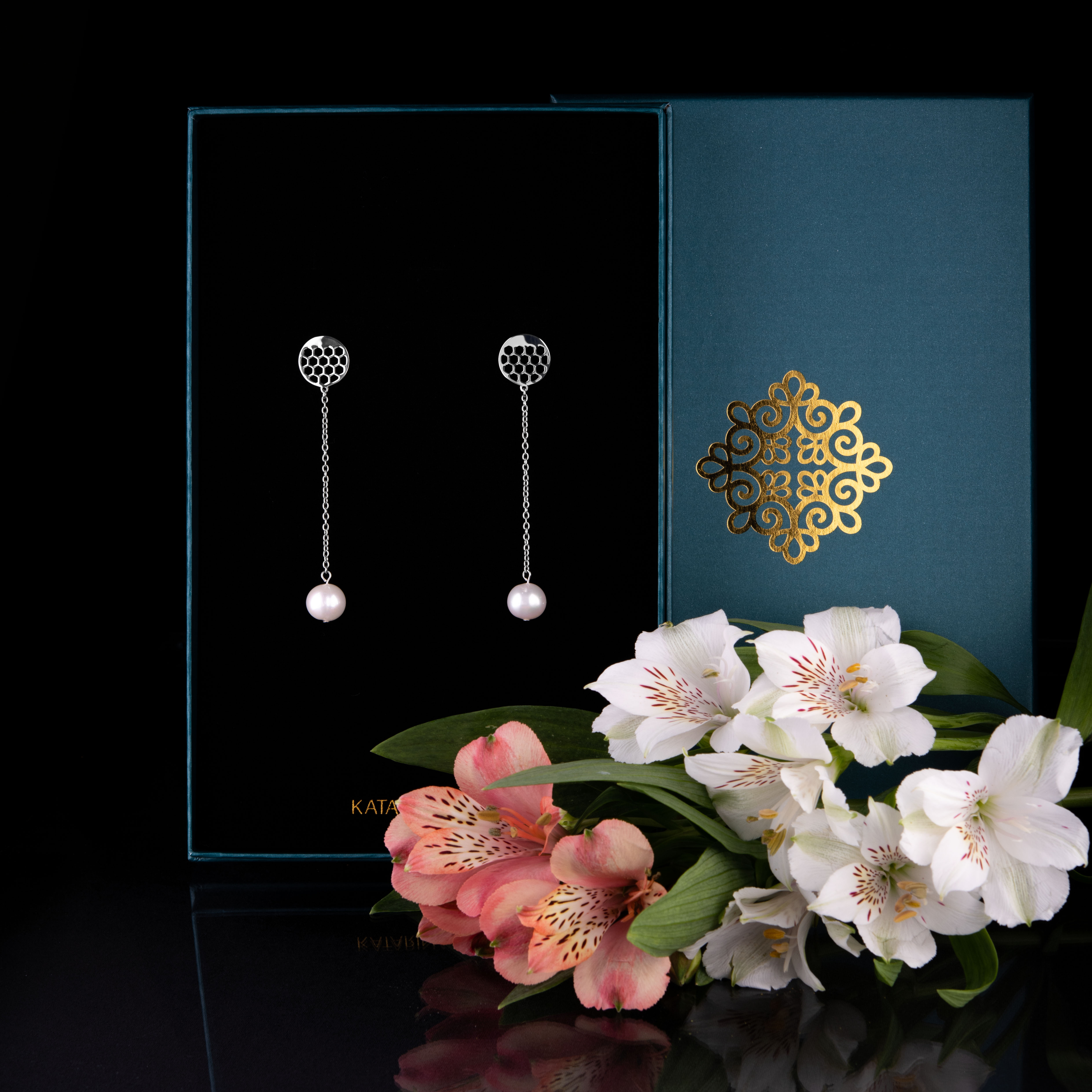 Napichovacie náušnice golf 6 - dlhé