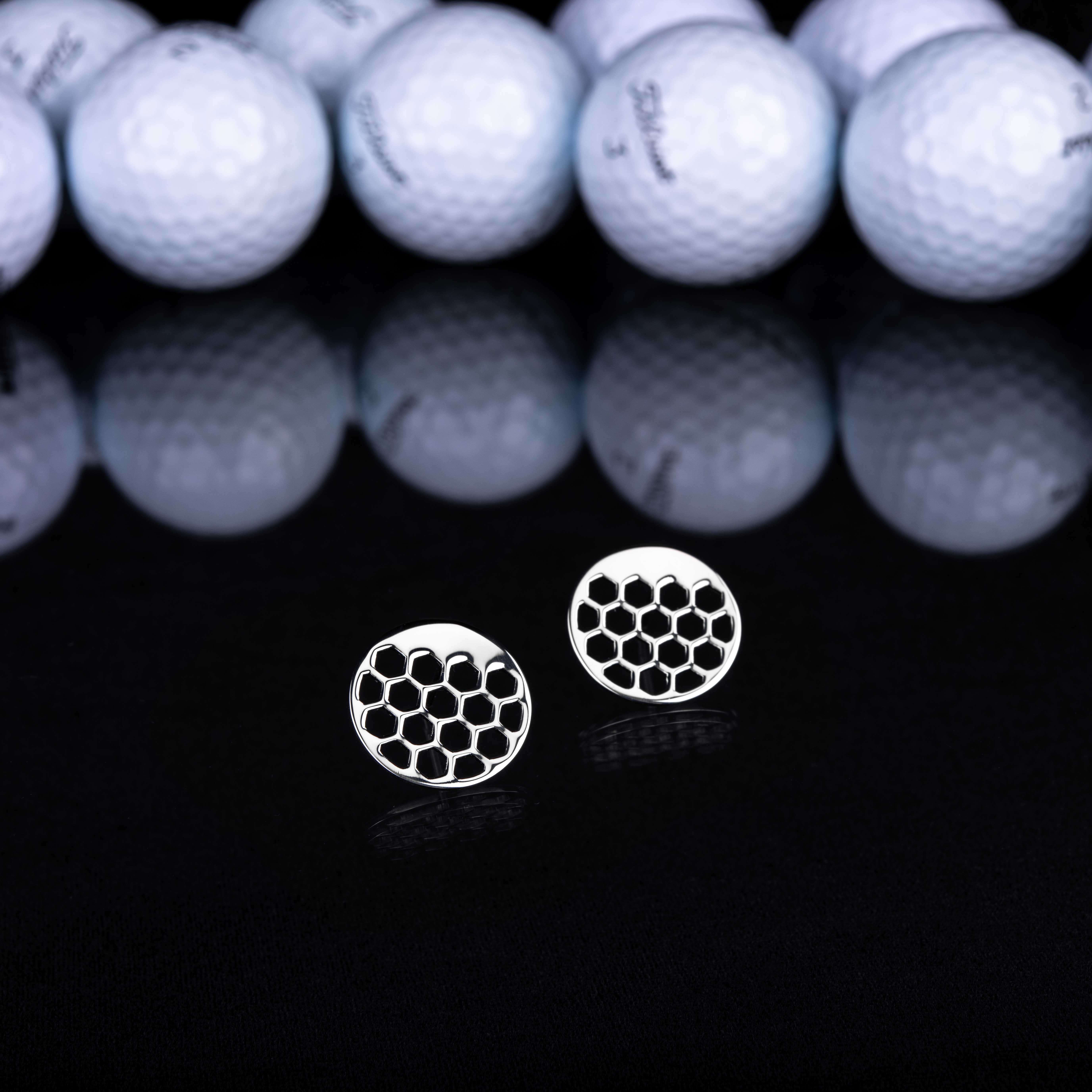 Napichovacie náušnice golf 6