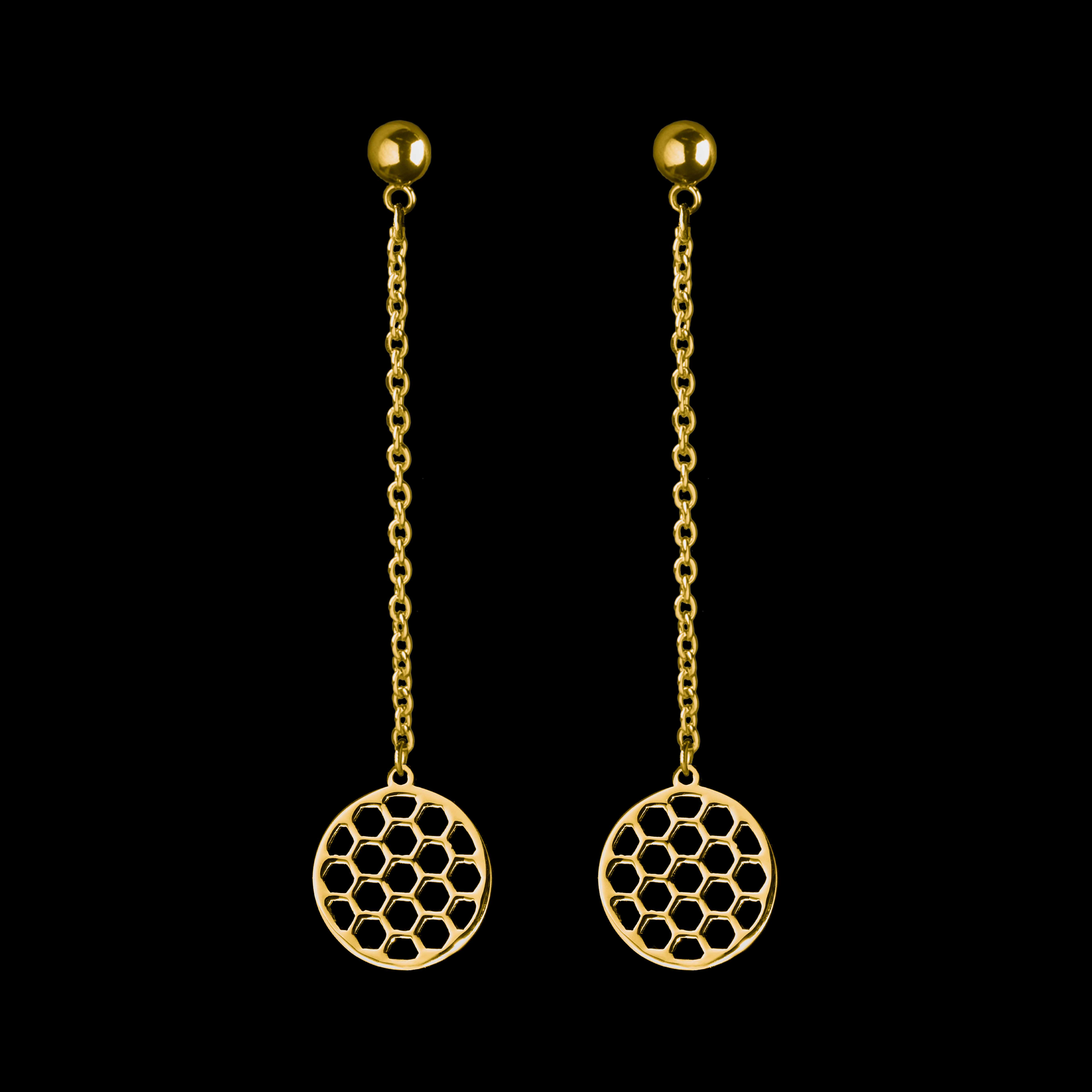 Náušnice golf 3 - dlhé