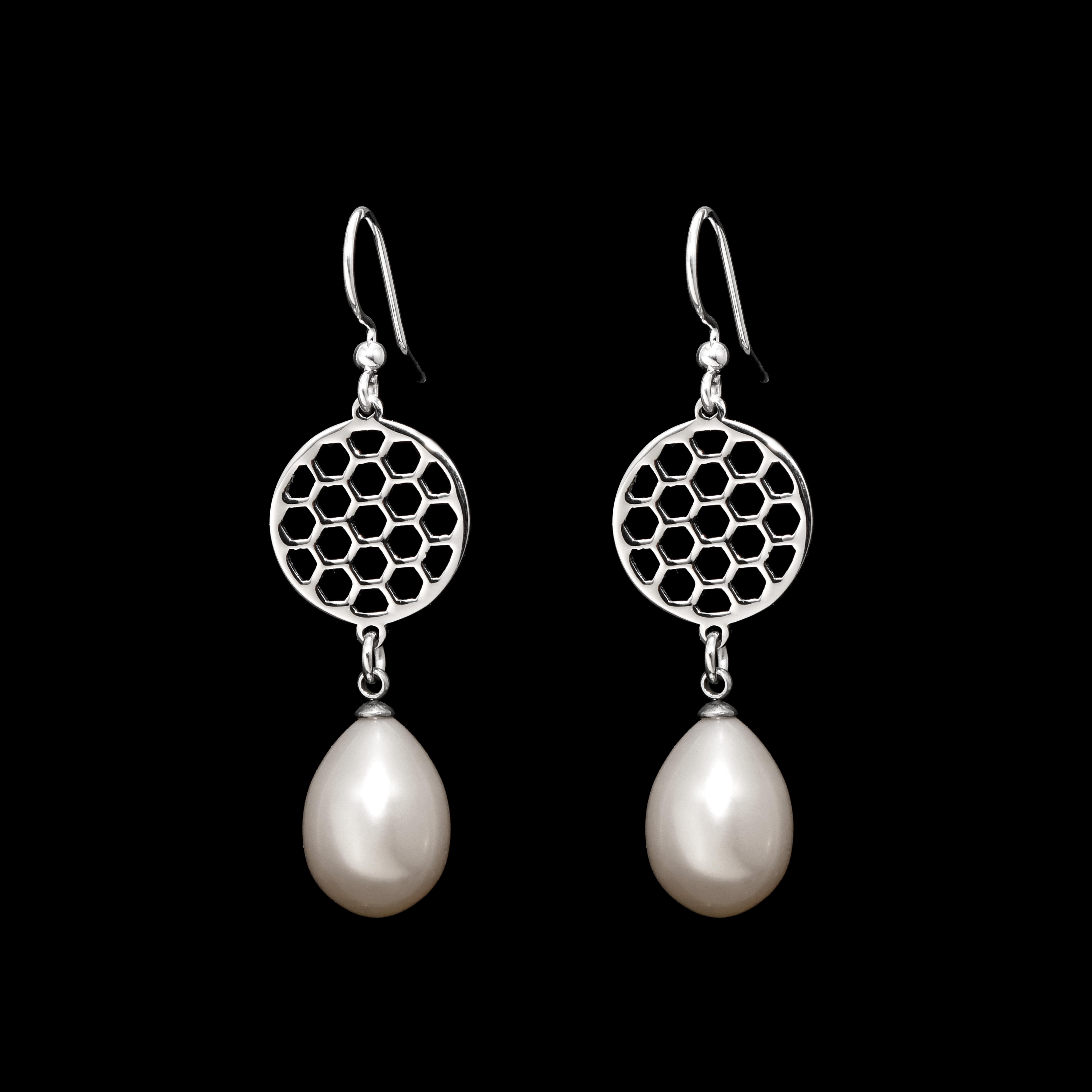 Náušnice golf 3 + perla slza