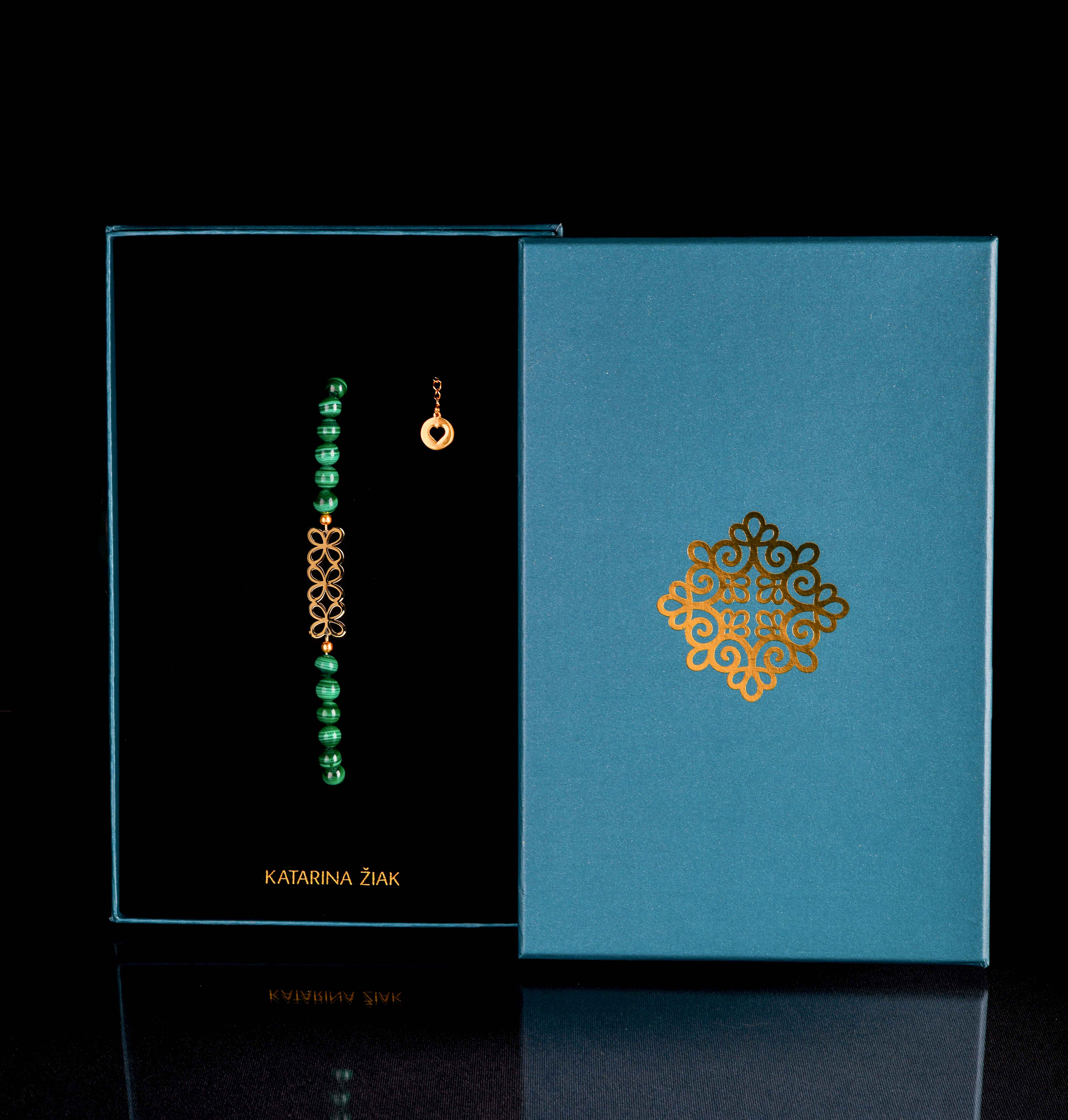 Náramok nekonečno 2 - malachit