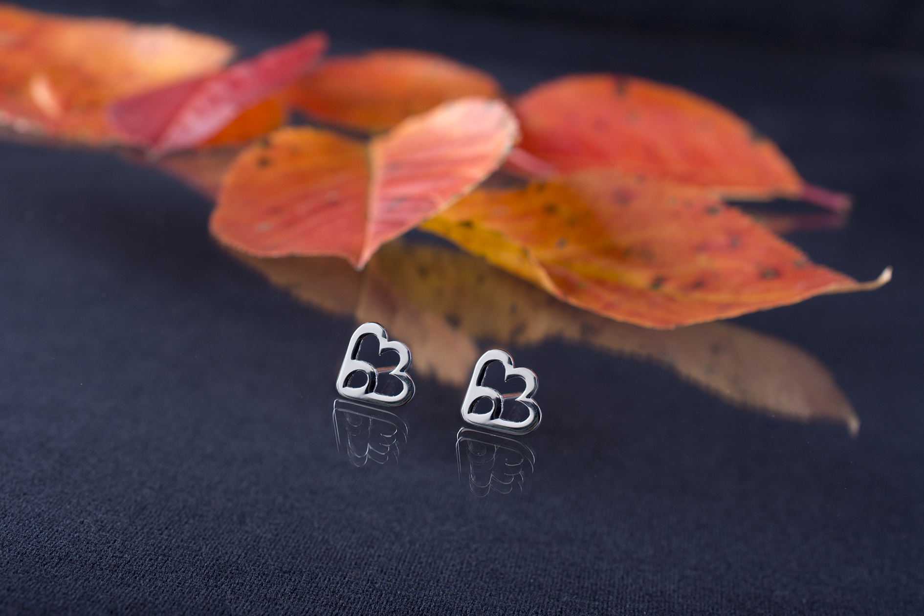 Napichovacie náušnice snežienka