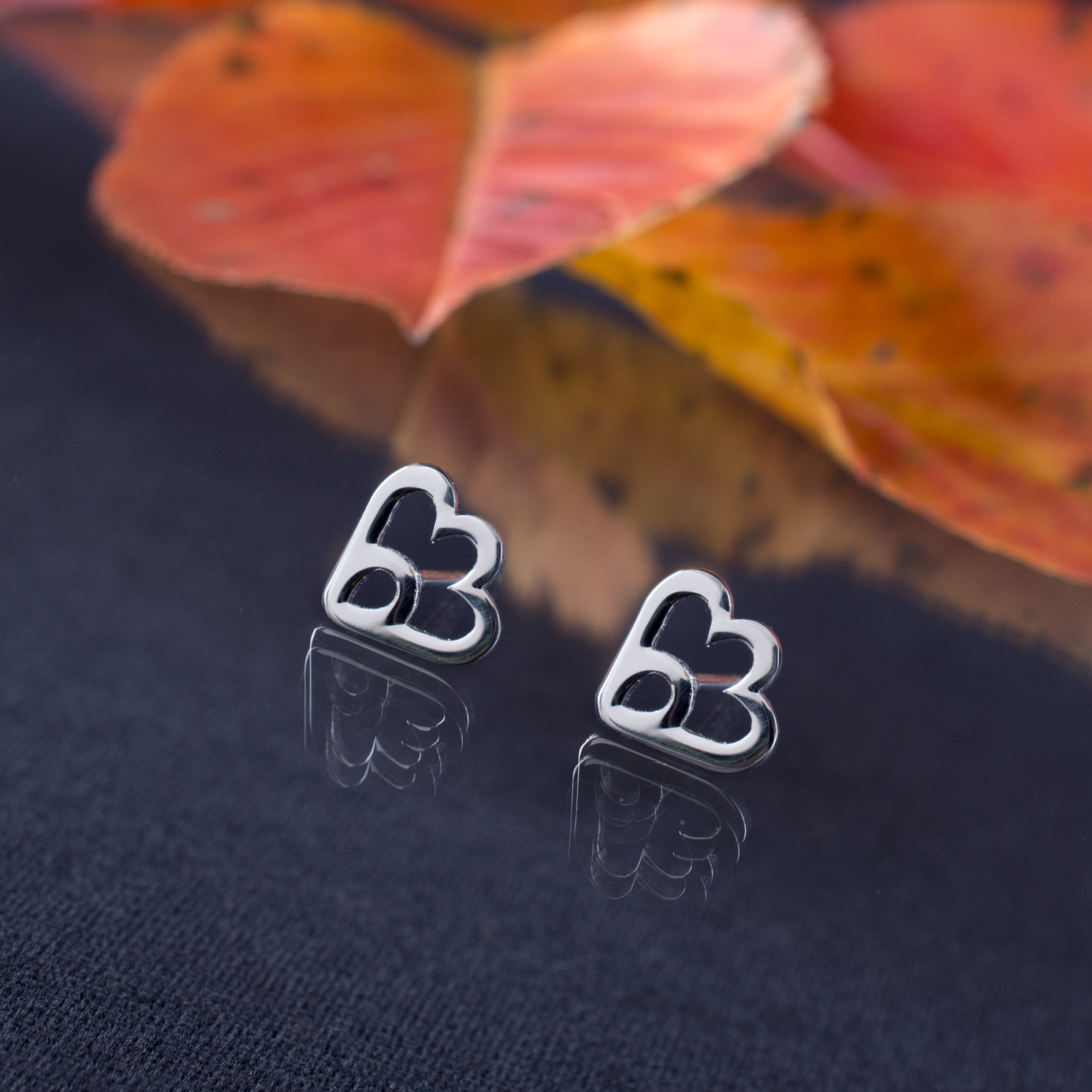 Napichovacie náušnice snežienka