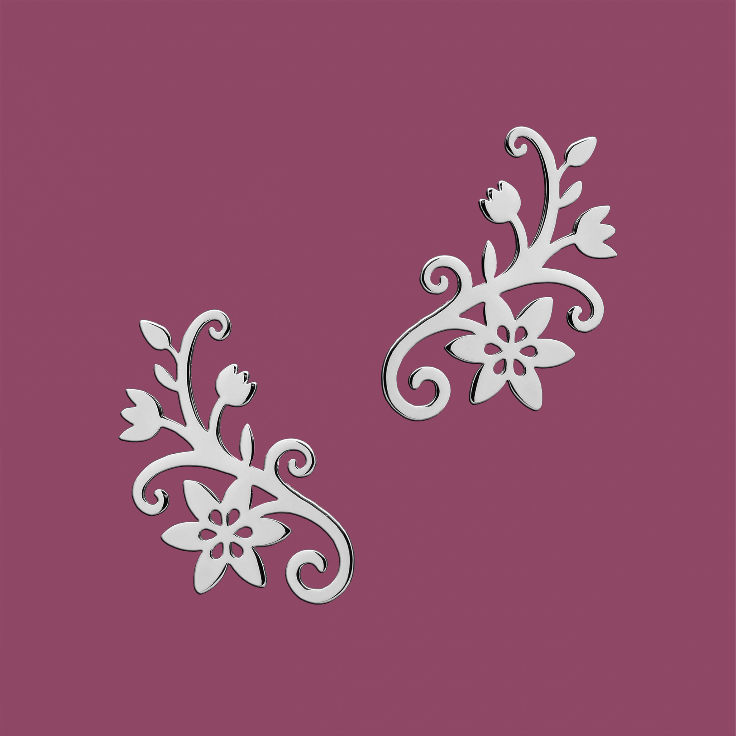 Napichovacie náušnice klematis 2