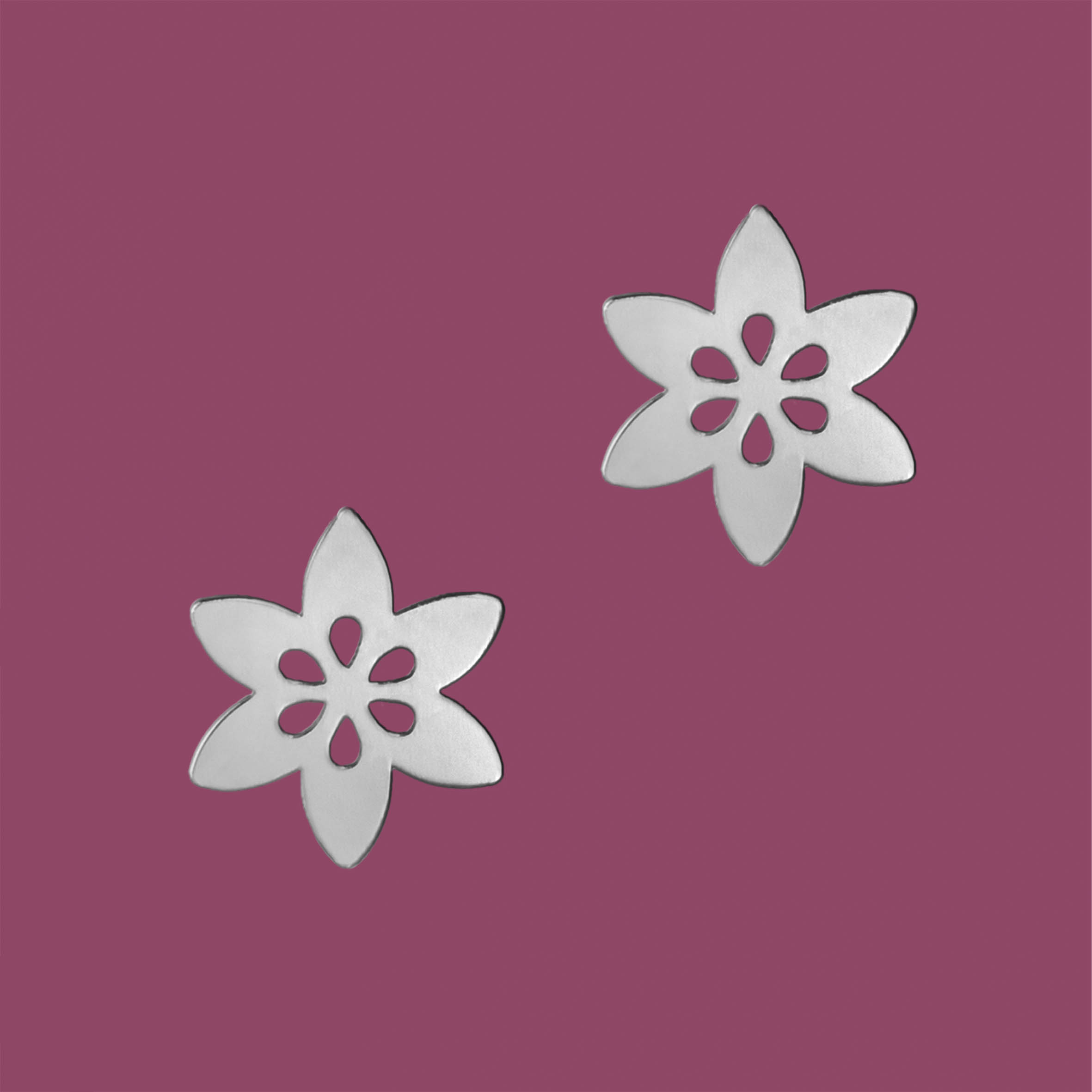 Napichovacie náušnice klematis 1