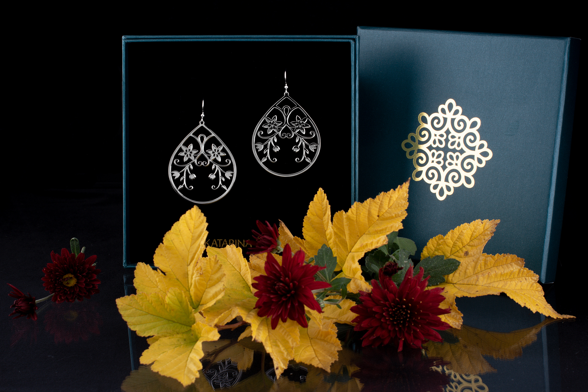 Náušnice klematis 3 - slza