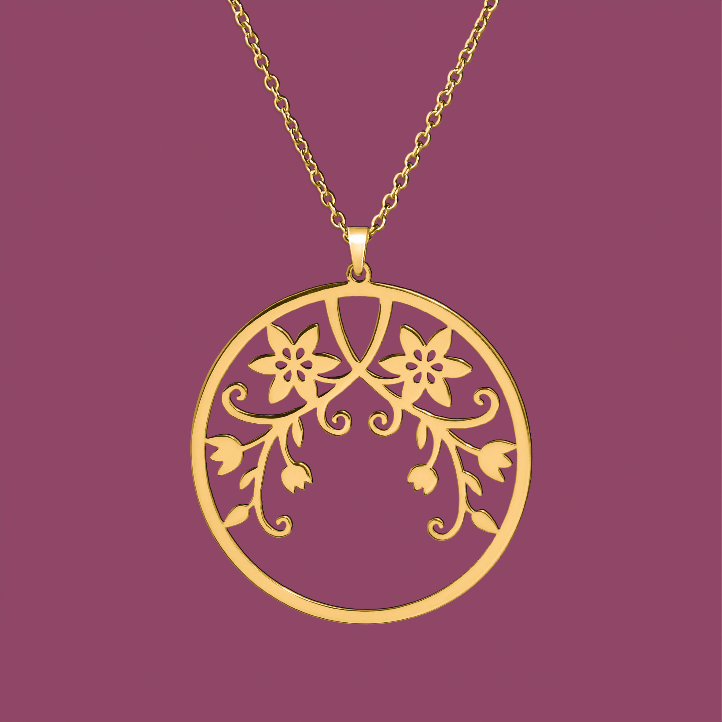 Prívesok klematis 2 - kruh