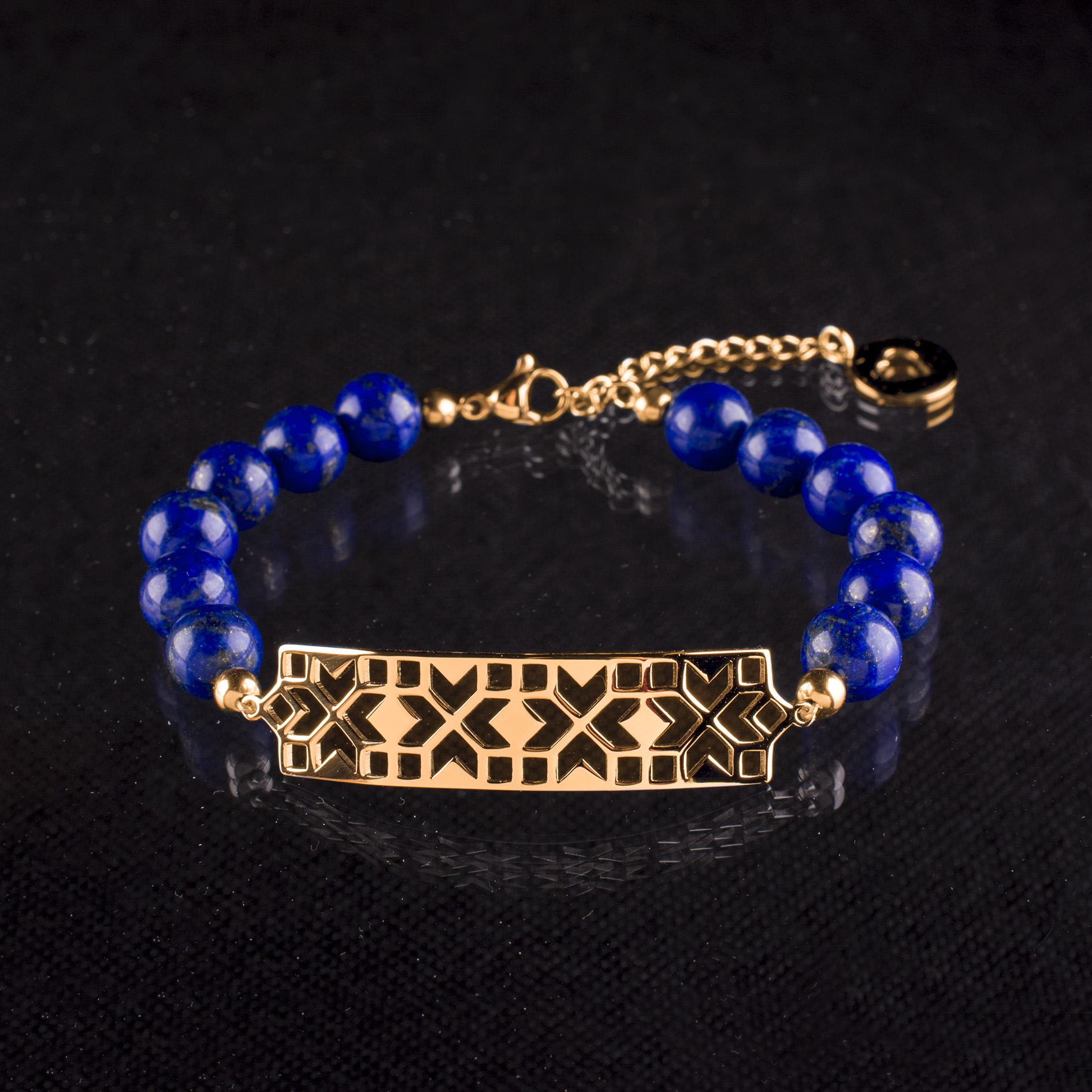 Náramok geometria 2 - lapis - krátky