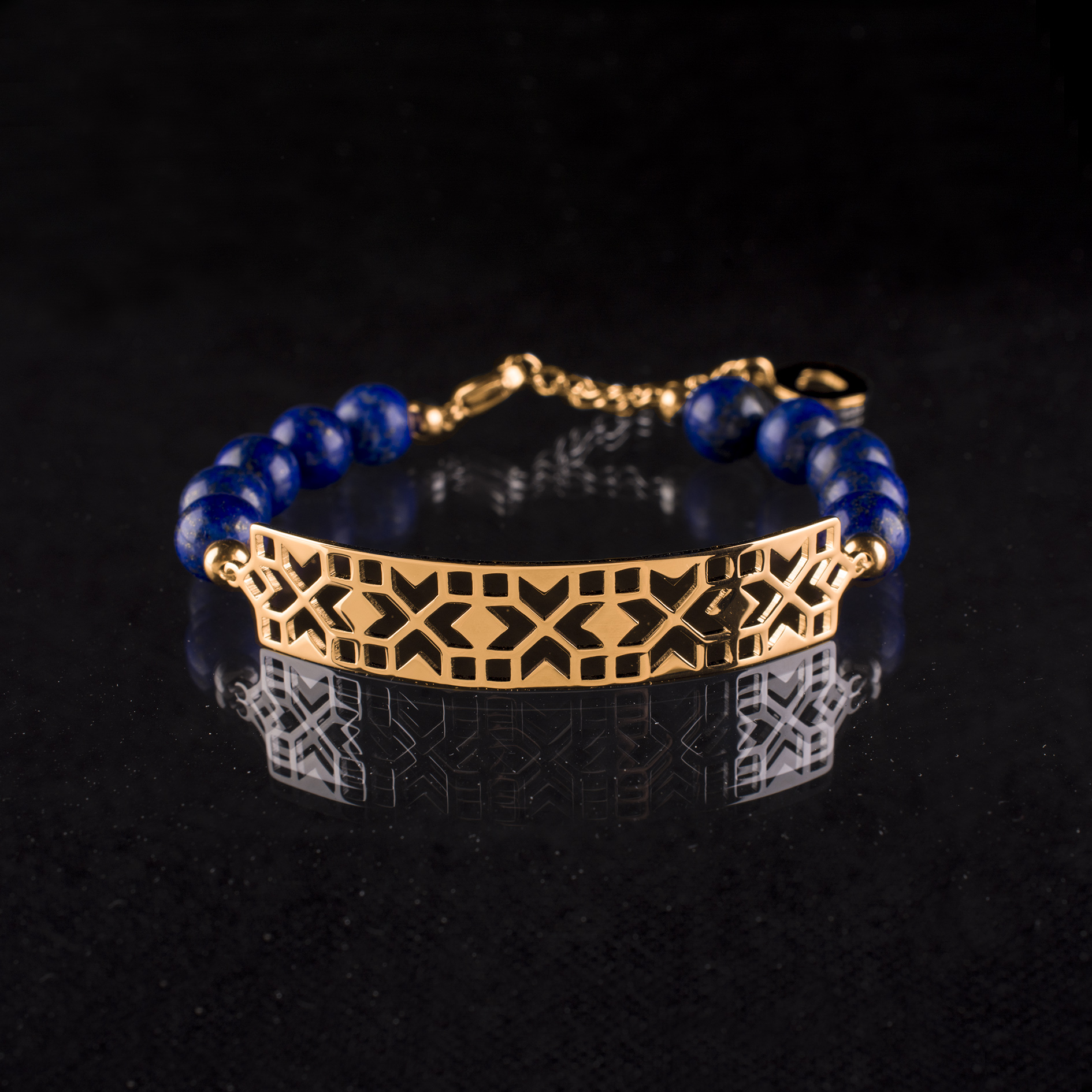 Náramok geometria 2 - lapis - dlhý