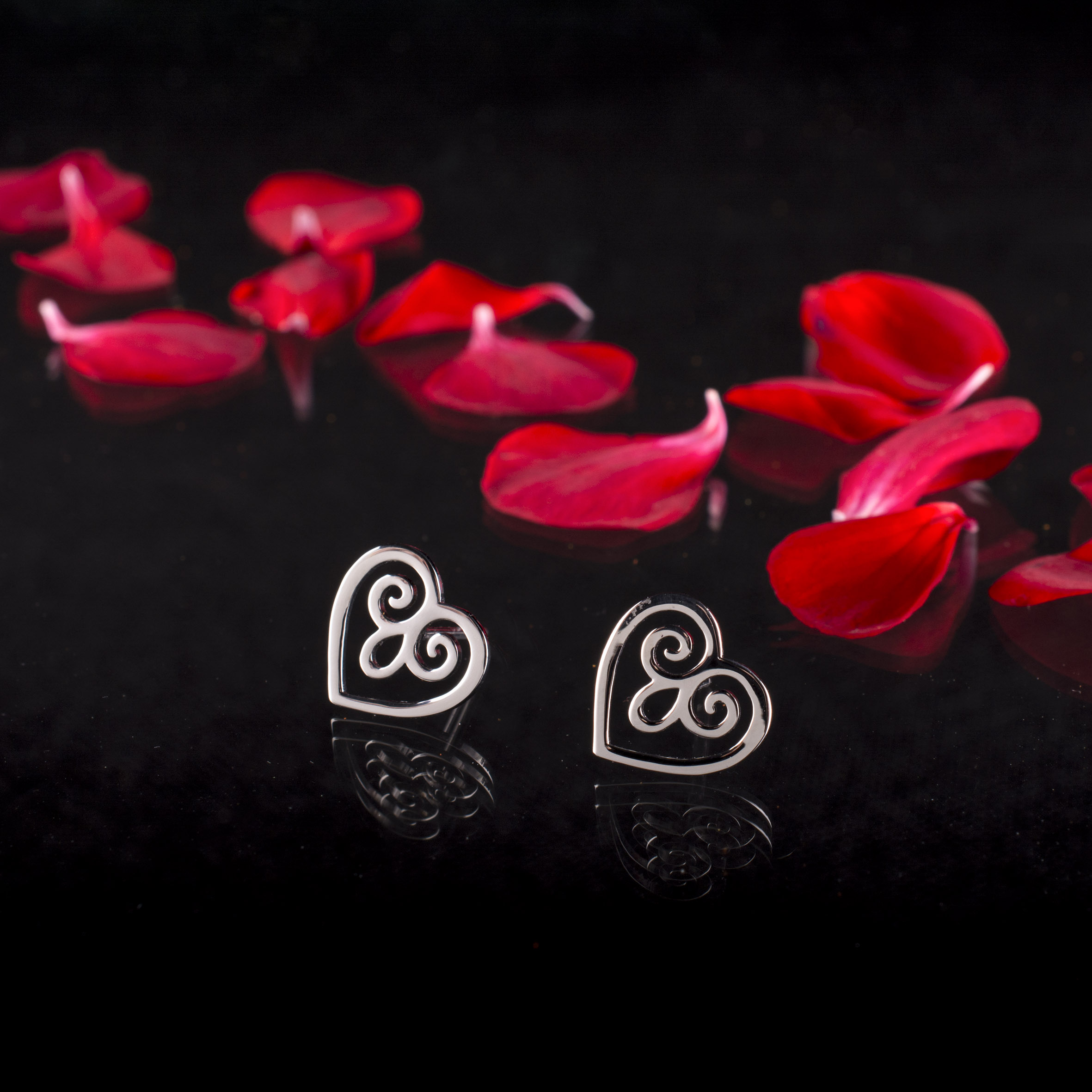 Napichovacie náušnice malé srdiečka