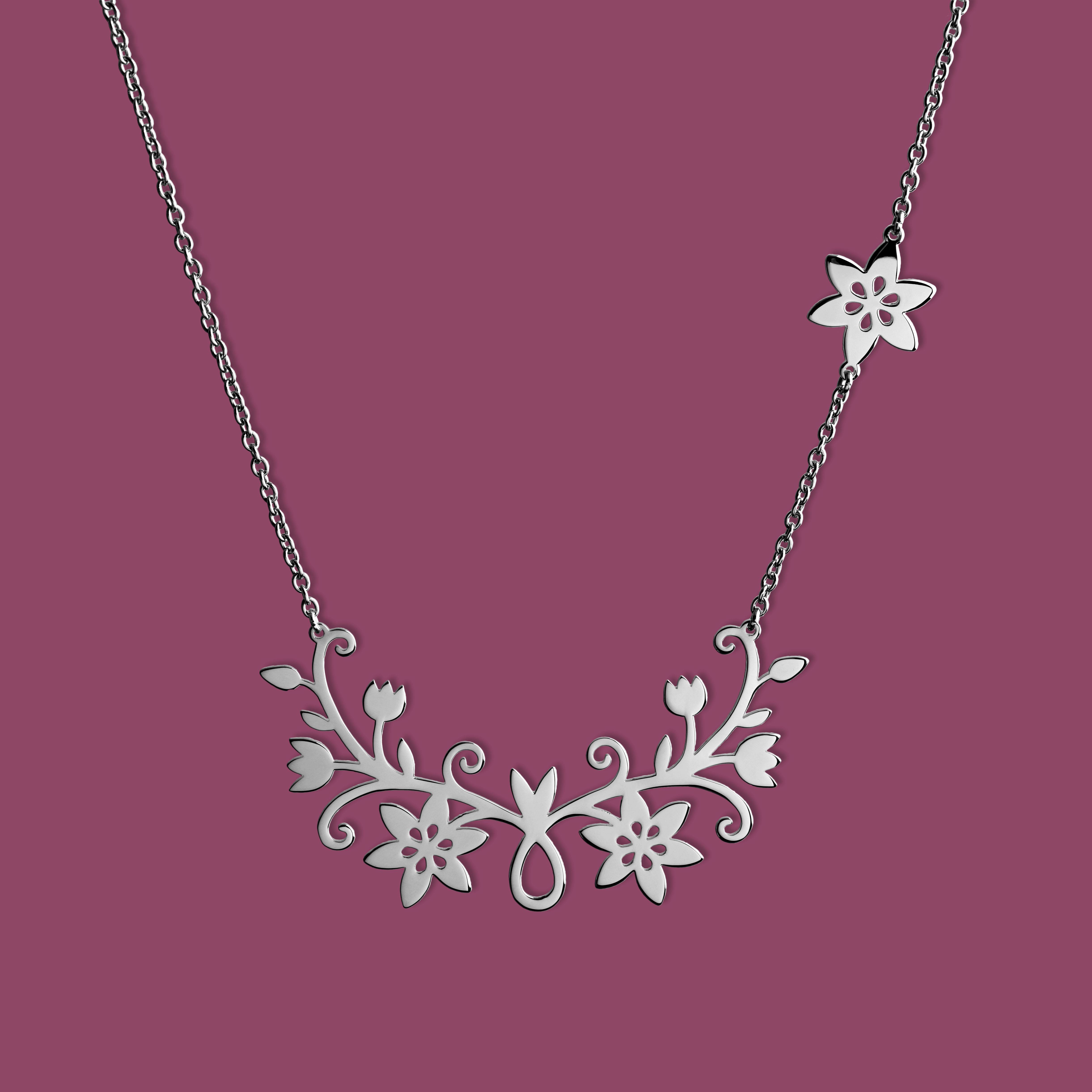 Náhrdelník klematis 1 - oblúk