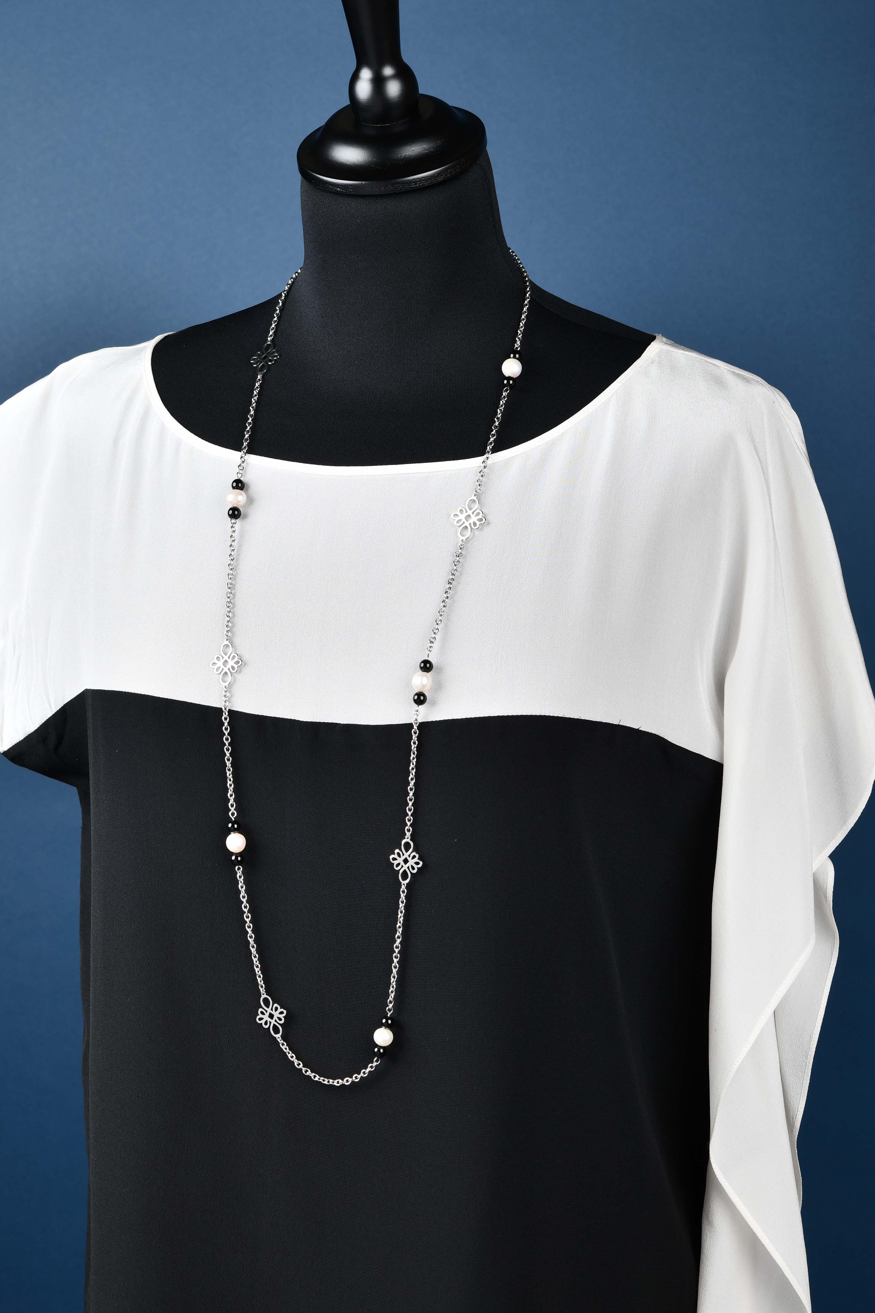 Retiazka nekonečno -1 + perla/onyx