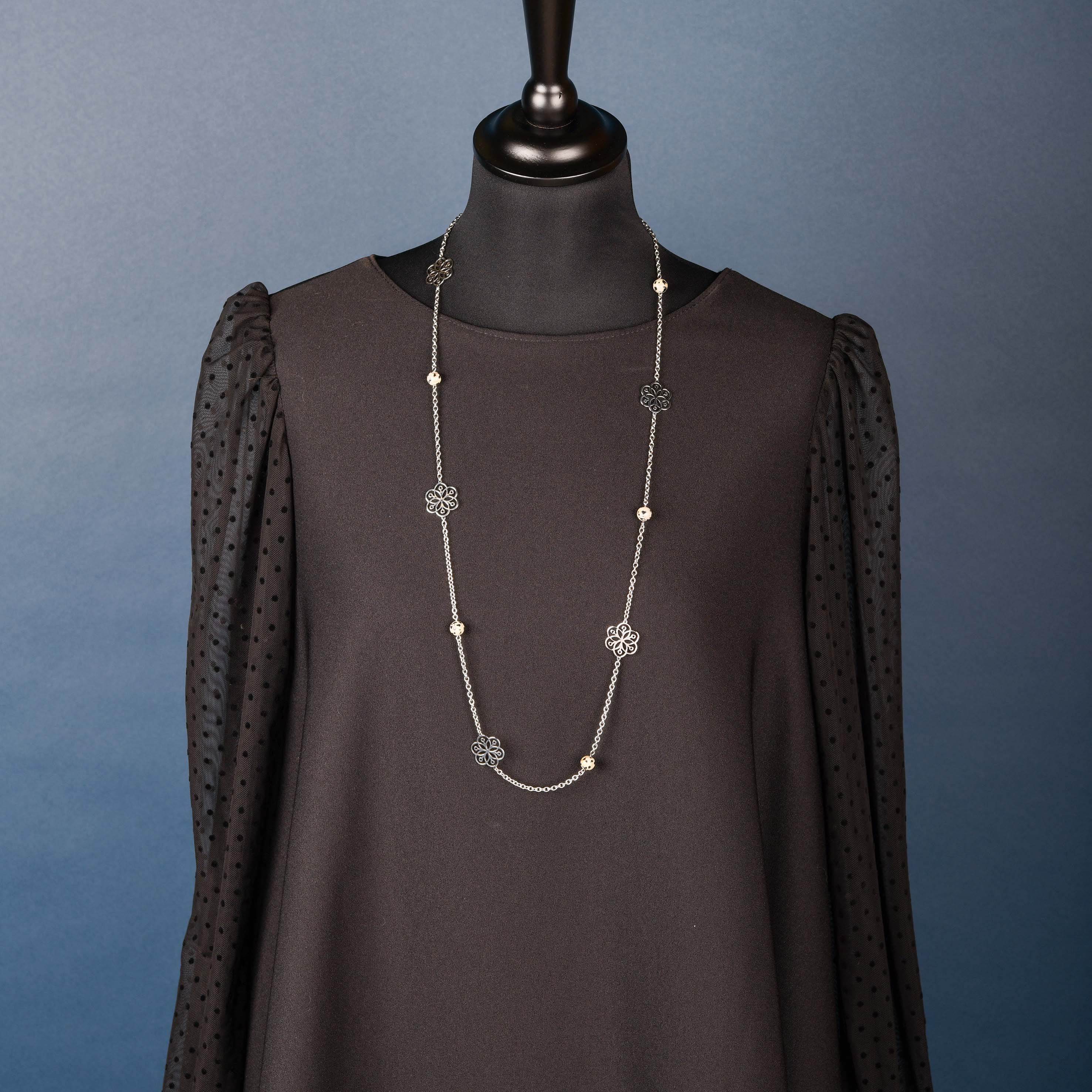 Retiazka kvet života -1 + jaspis dalmatín (rôzne kamene na výber)