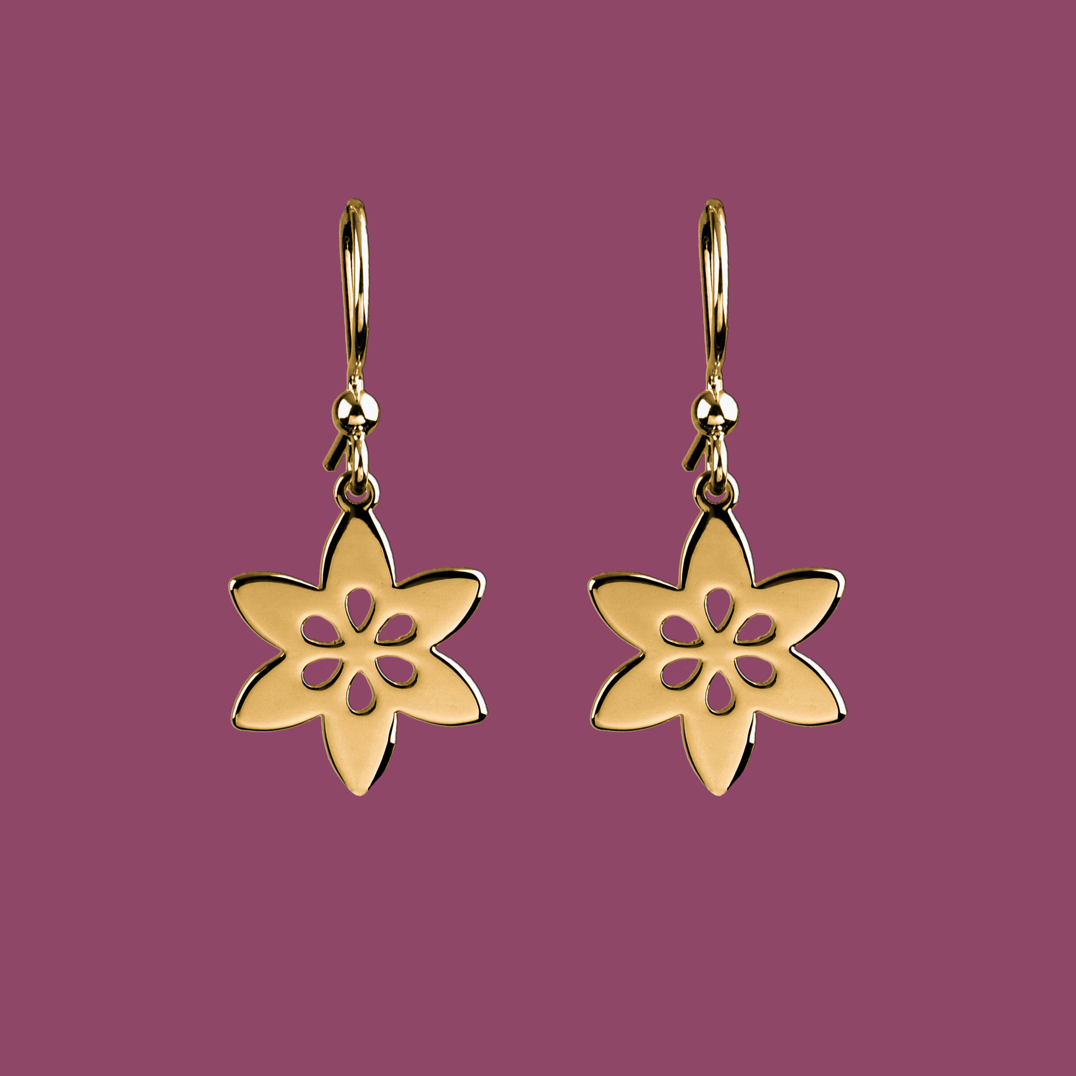 Náušnice klematis 6