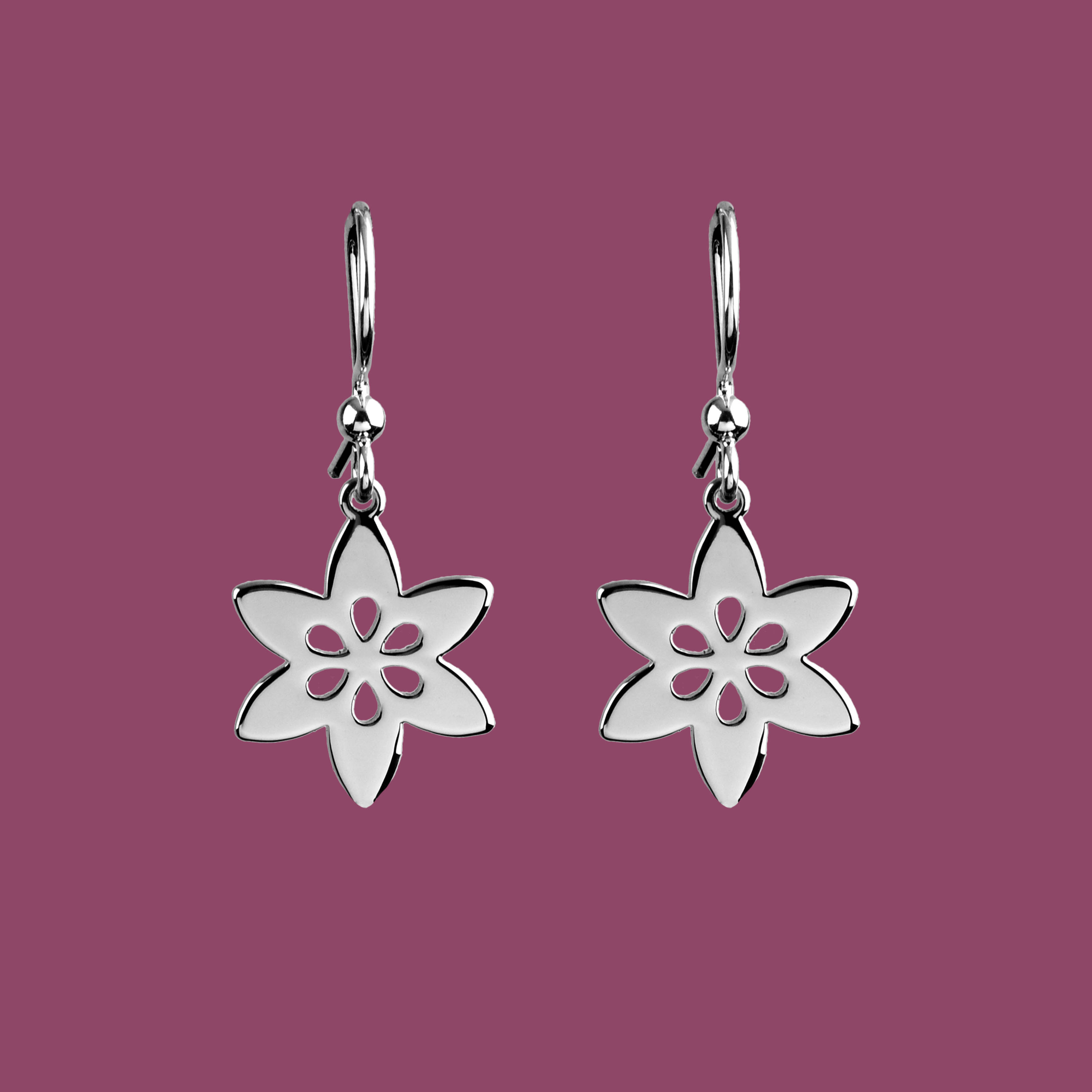 Náušnice klematis 6