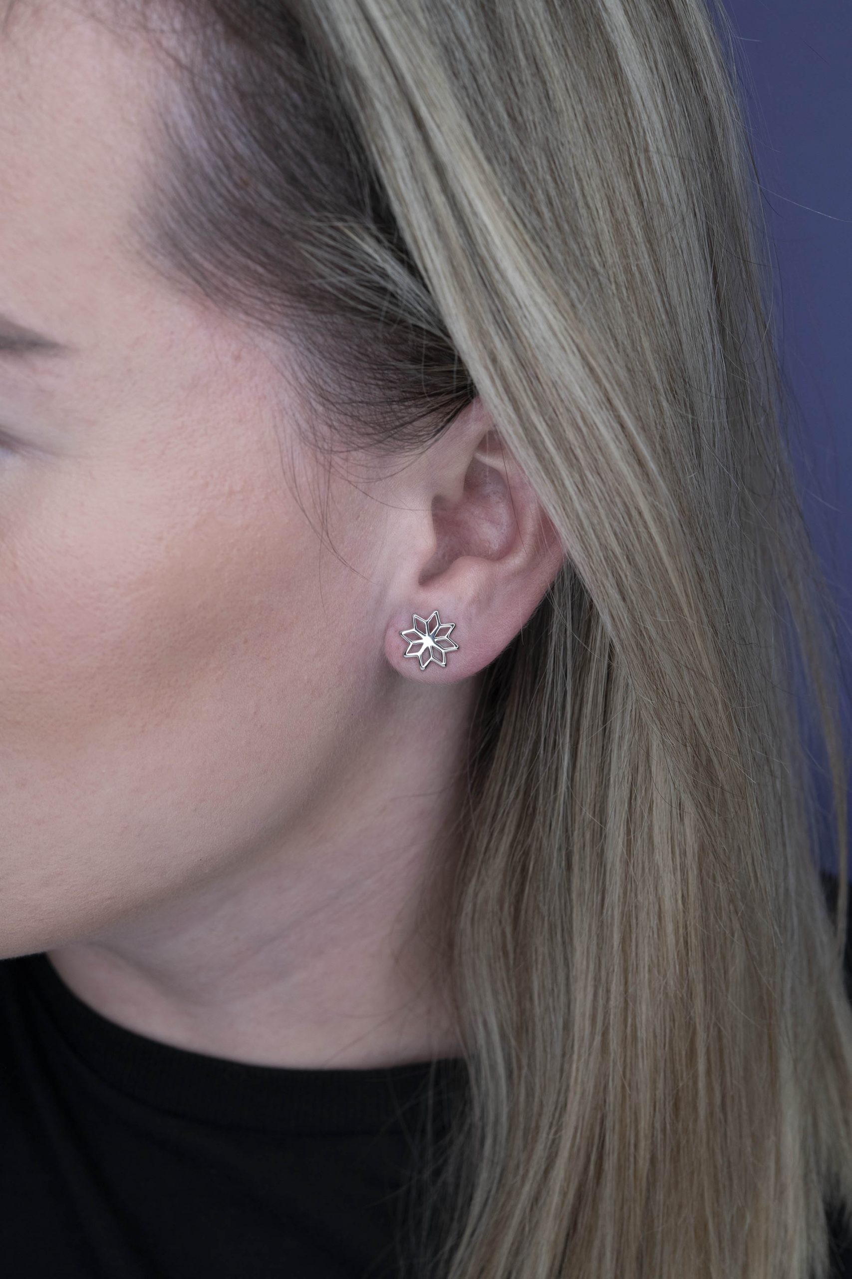 Napichovacie náušnice - Novohrad hviezda 1