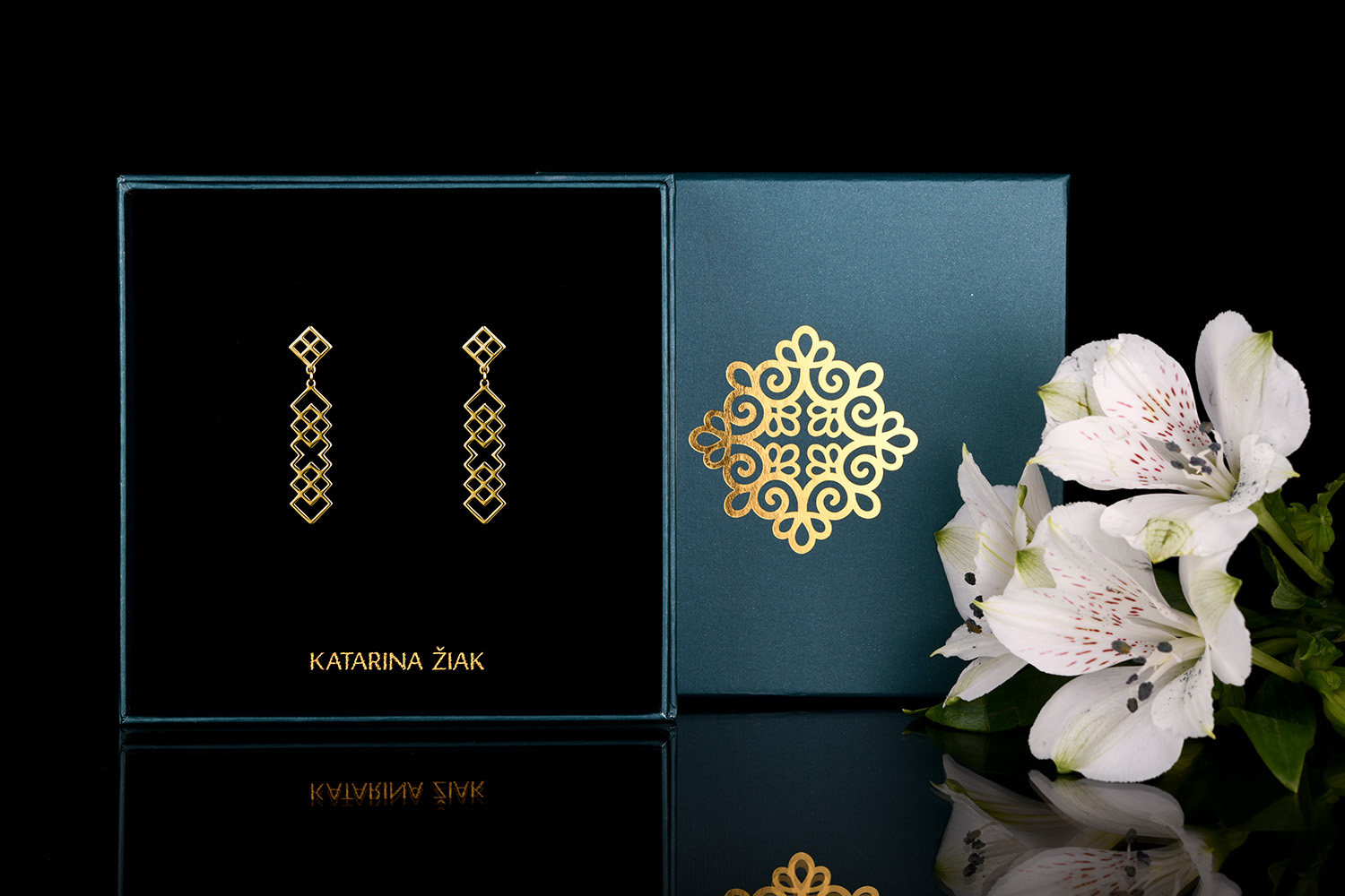 Náušnice Novohrad - pás  - krátky