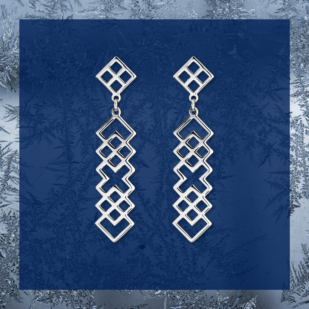 Náušnice Novohrad - pás - krátky