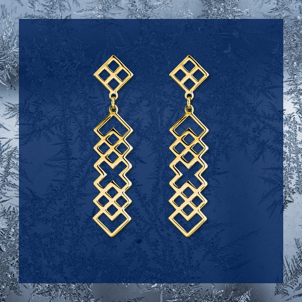 Náušnice Novohrad - pás  - krátky