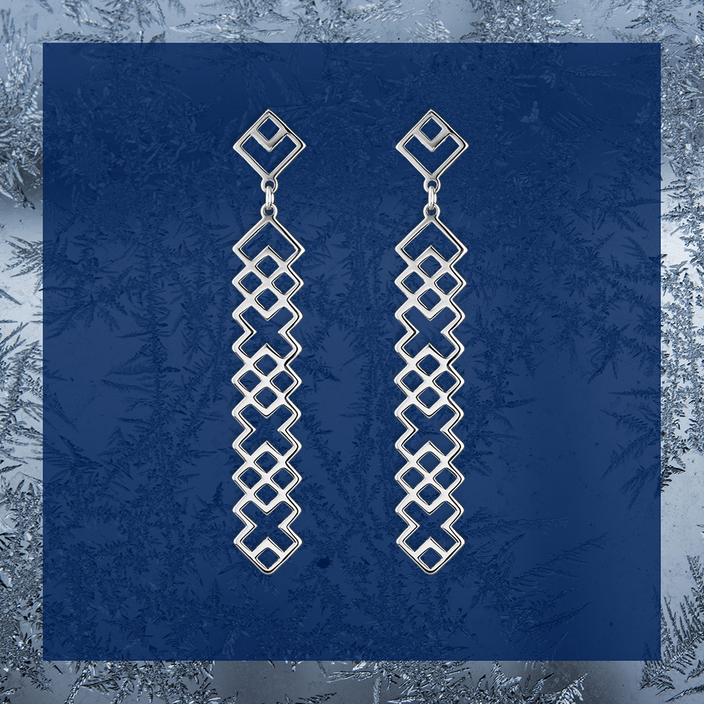 Náušnice Novohrad - pás - dlhý