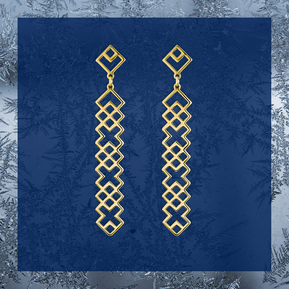 Náušnice Novohrad - pás  - dlhý