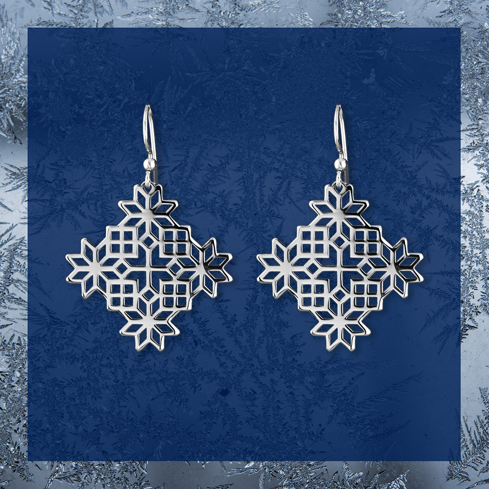 Náušnice Novohrad - štvorec 3