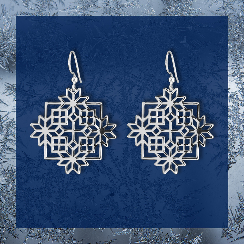 Náušnice Novohrad - štvorec 5