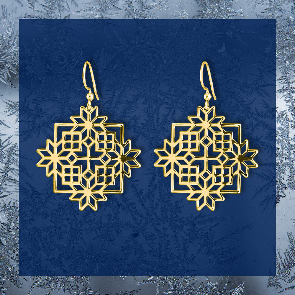 Náušnice Novohrad - štvorec 5