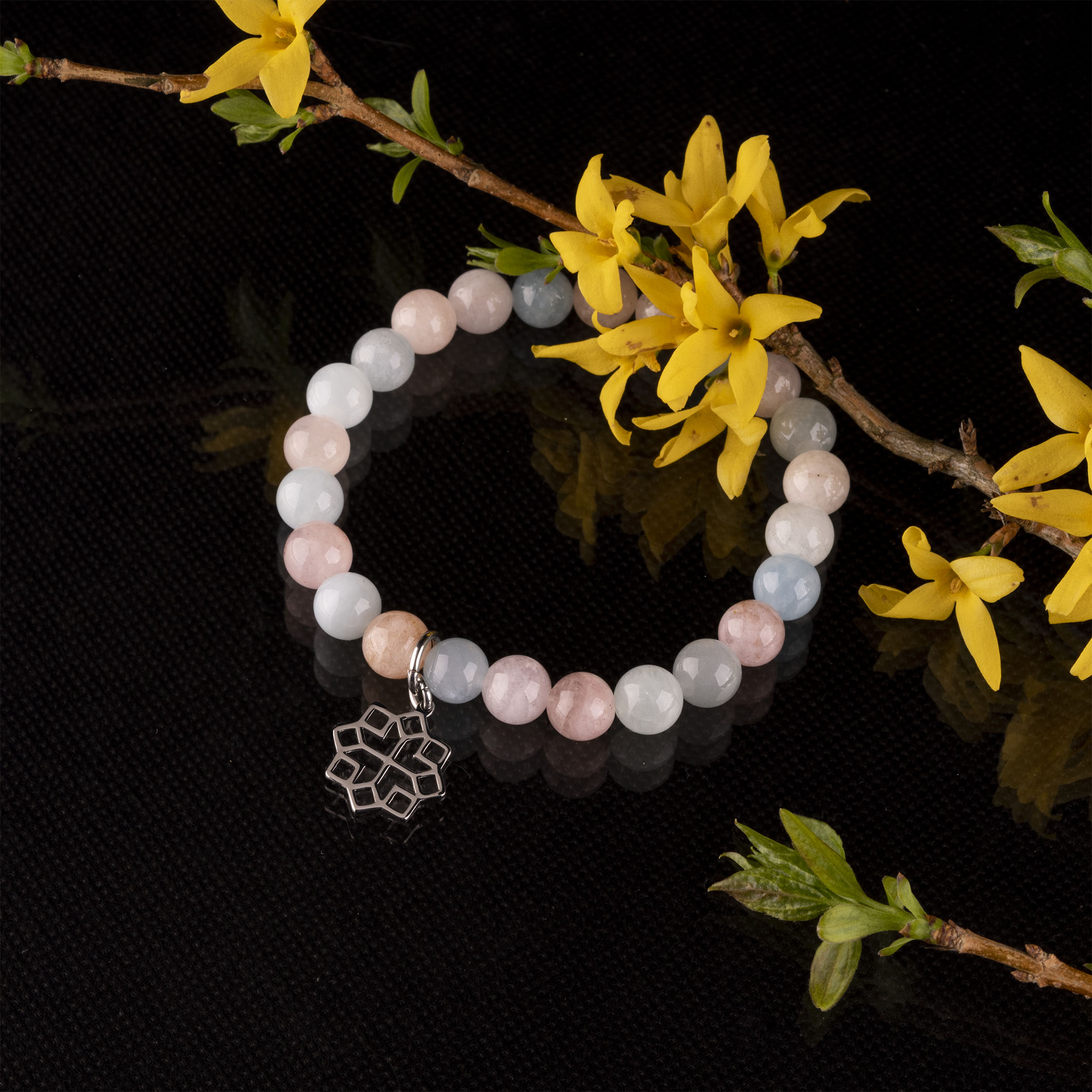 Náramok Novohrad hviezda 2 - rôzne kamene