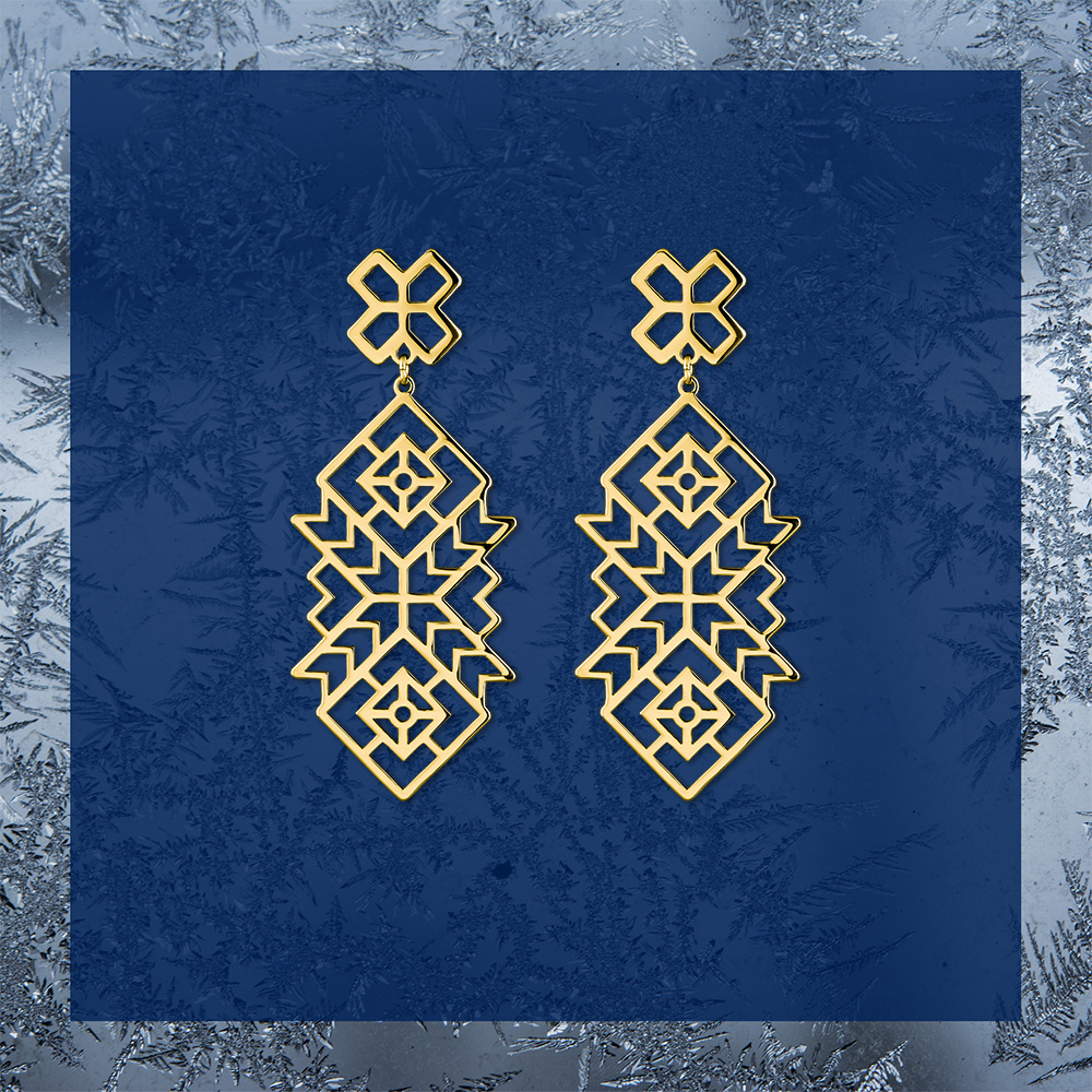 Náušnice Novohrad - ornament 1