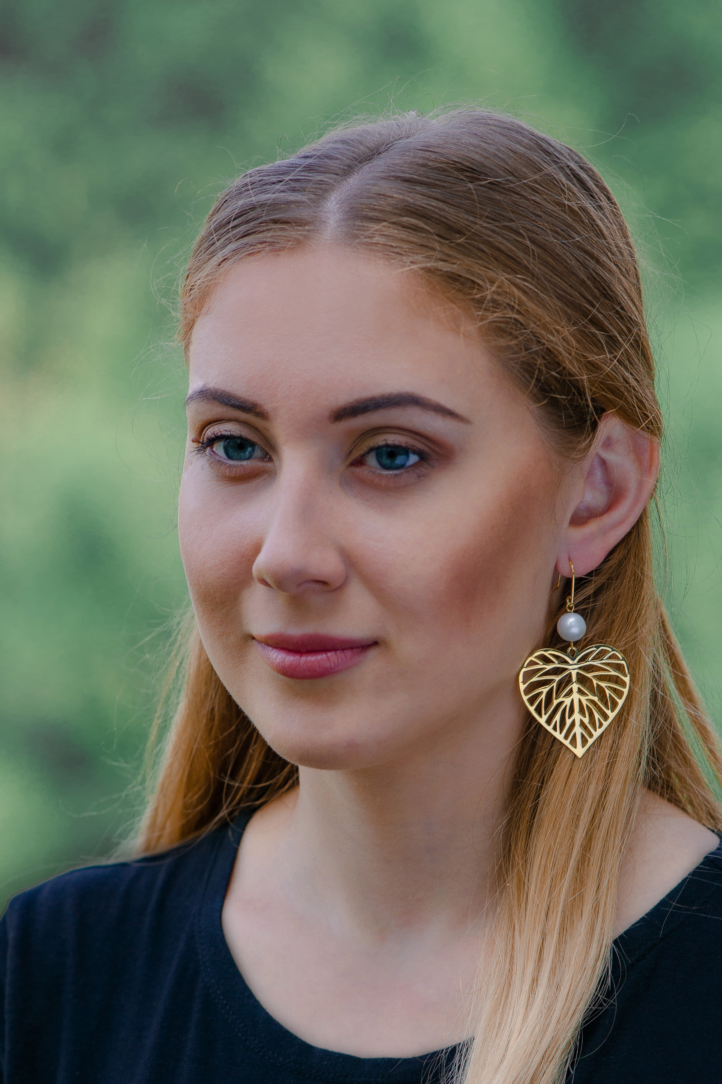 Náušnice lipový list