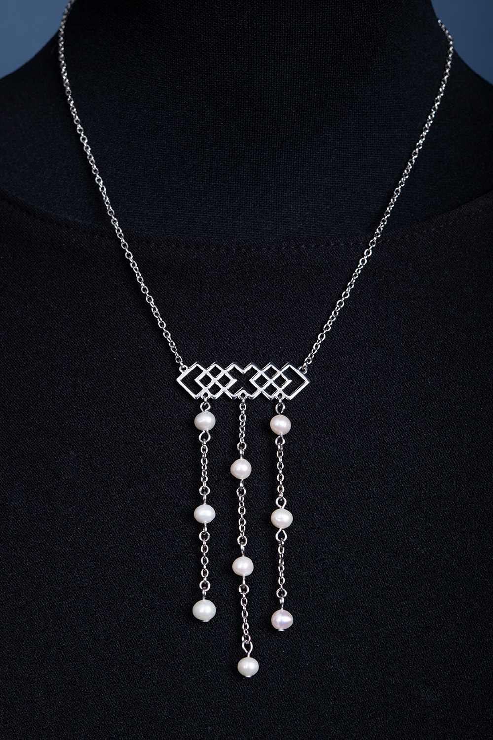 Náhrdelník Novohrad - pás - krátky +perly