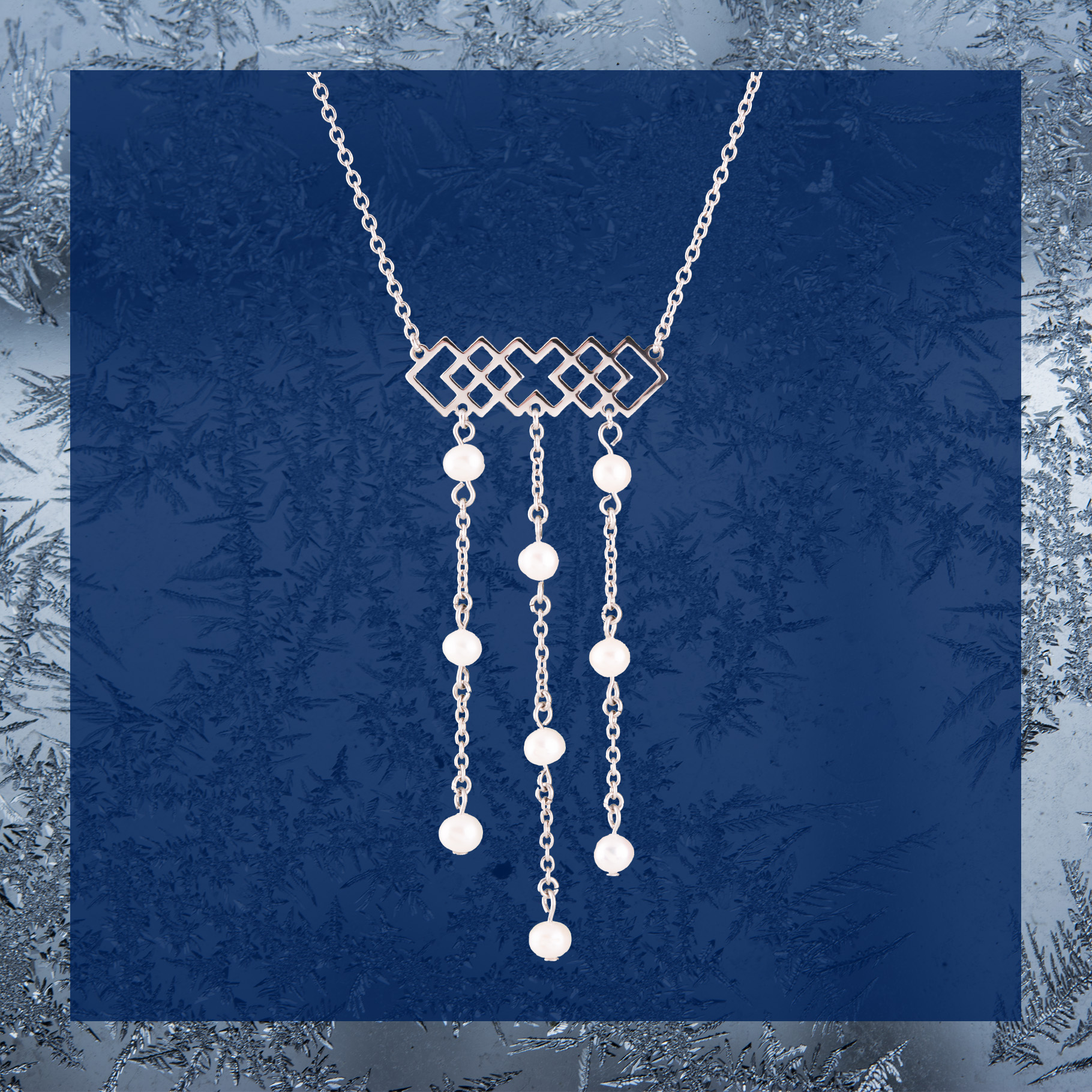 Náhrdelník Novohrad - pás - krátky +perly