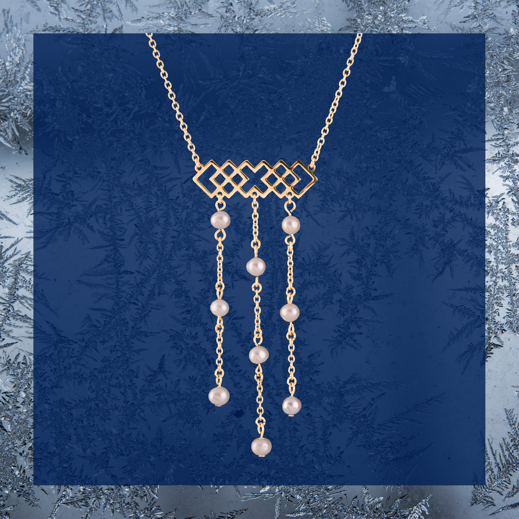 Náhrdelník Novohrad - pás - krátky +perly