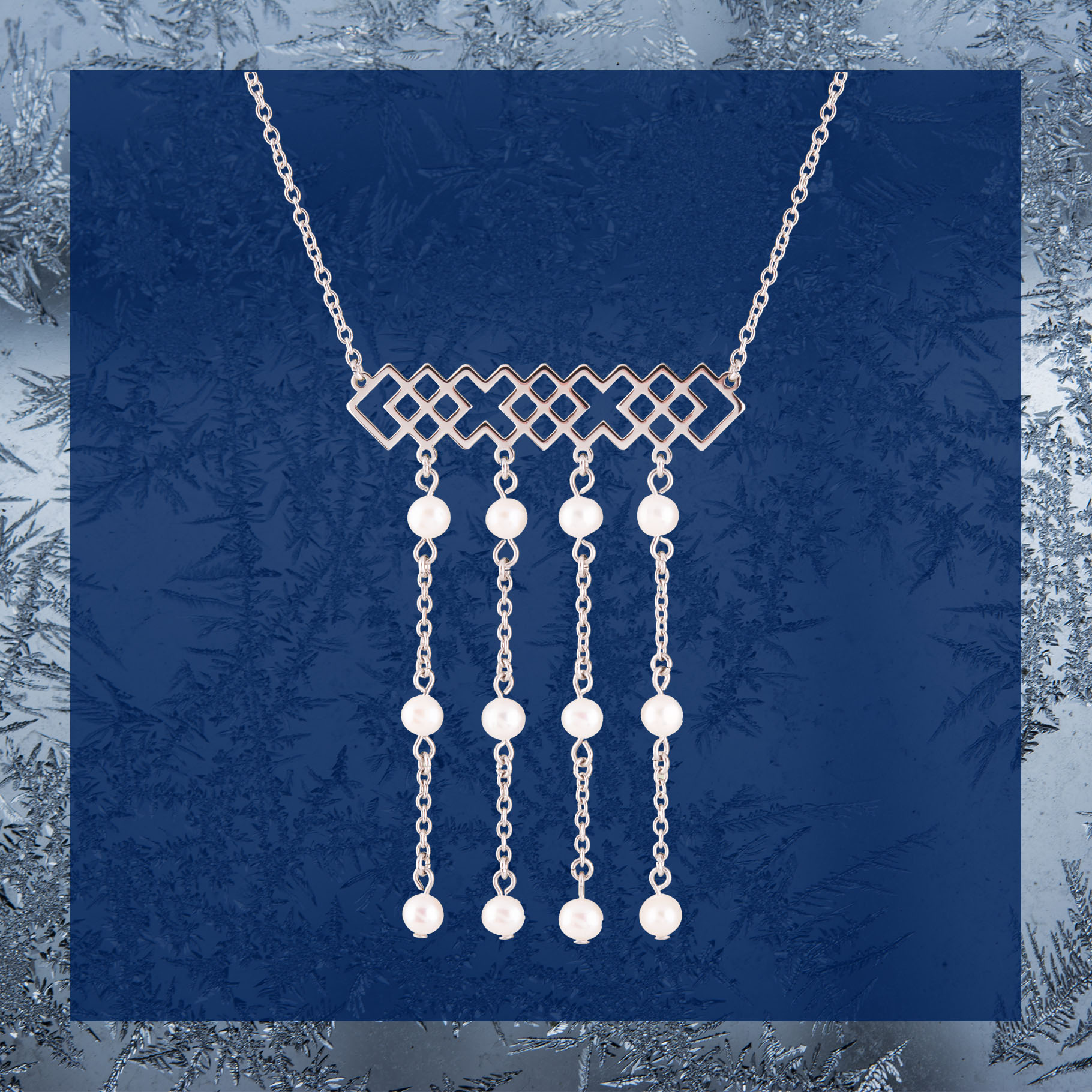 Náhrdelník Novohrad - pás - dlhý +perly