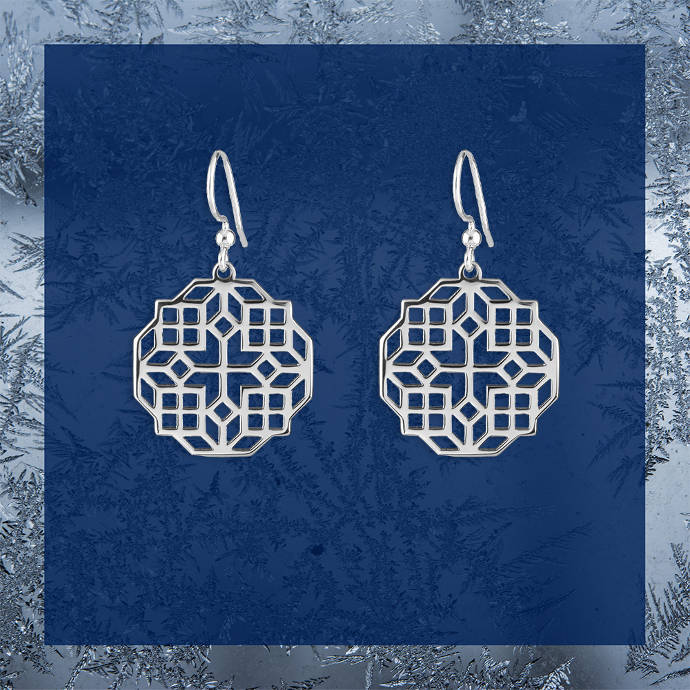 Náušnice – Novohrad ornament hviezda 1