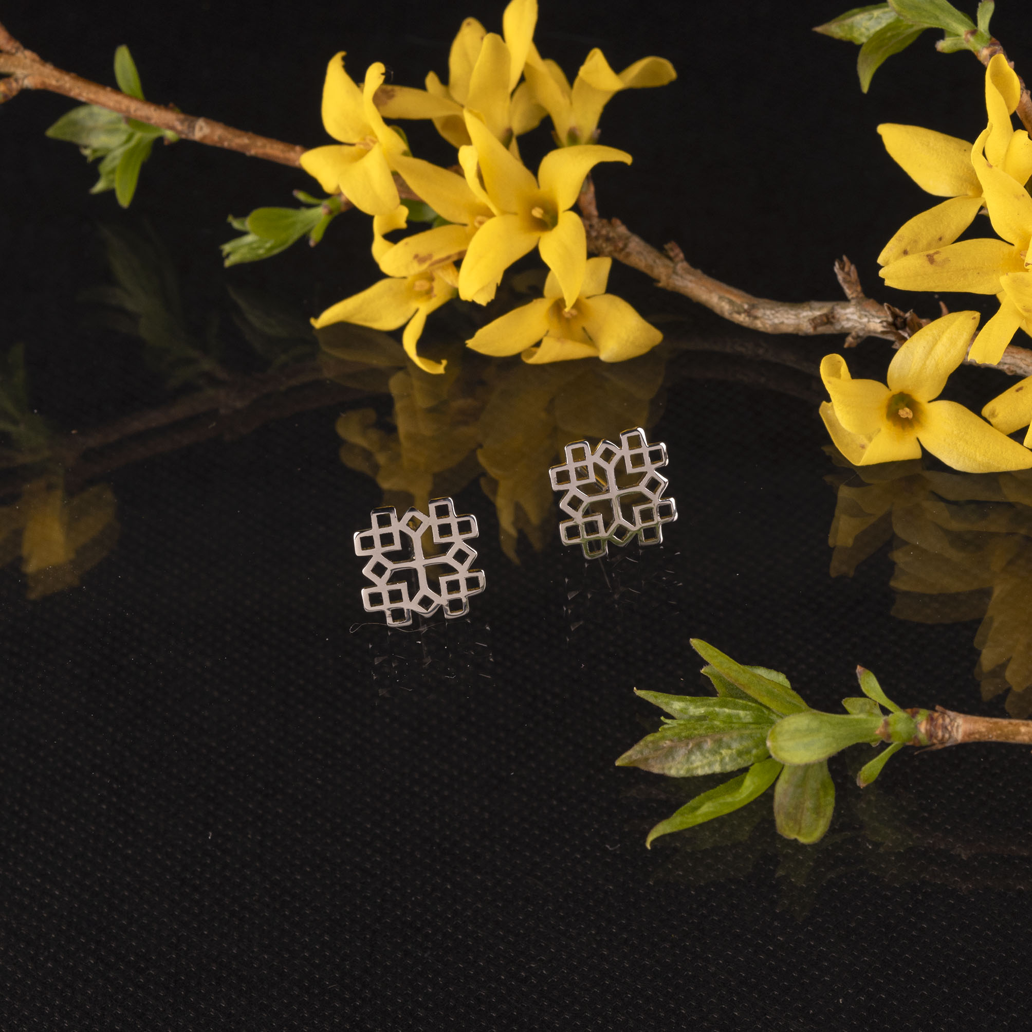 Napichovacie náušnice - Novohrad hviezda 3