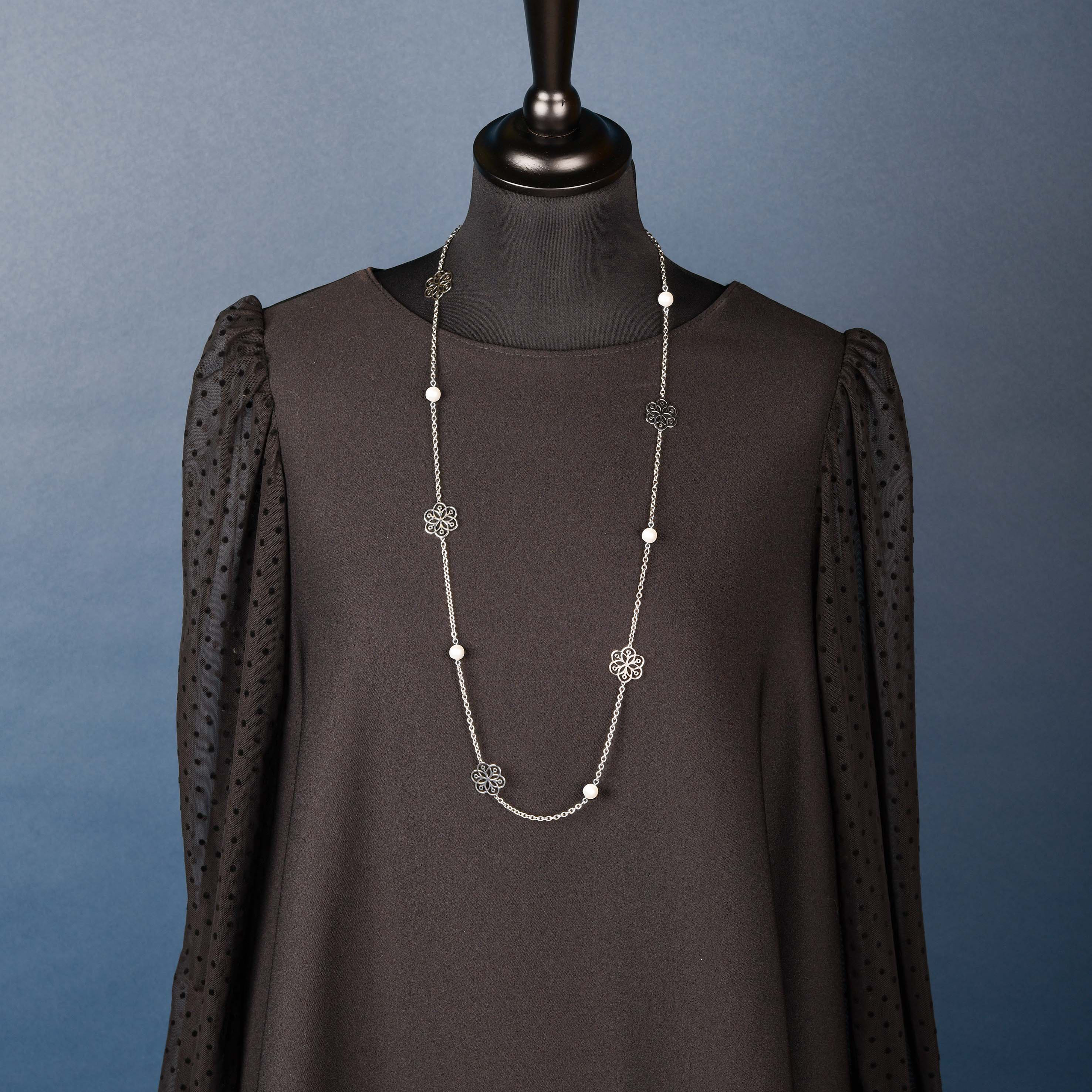 Retiazka kvet života -1 + perly