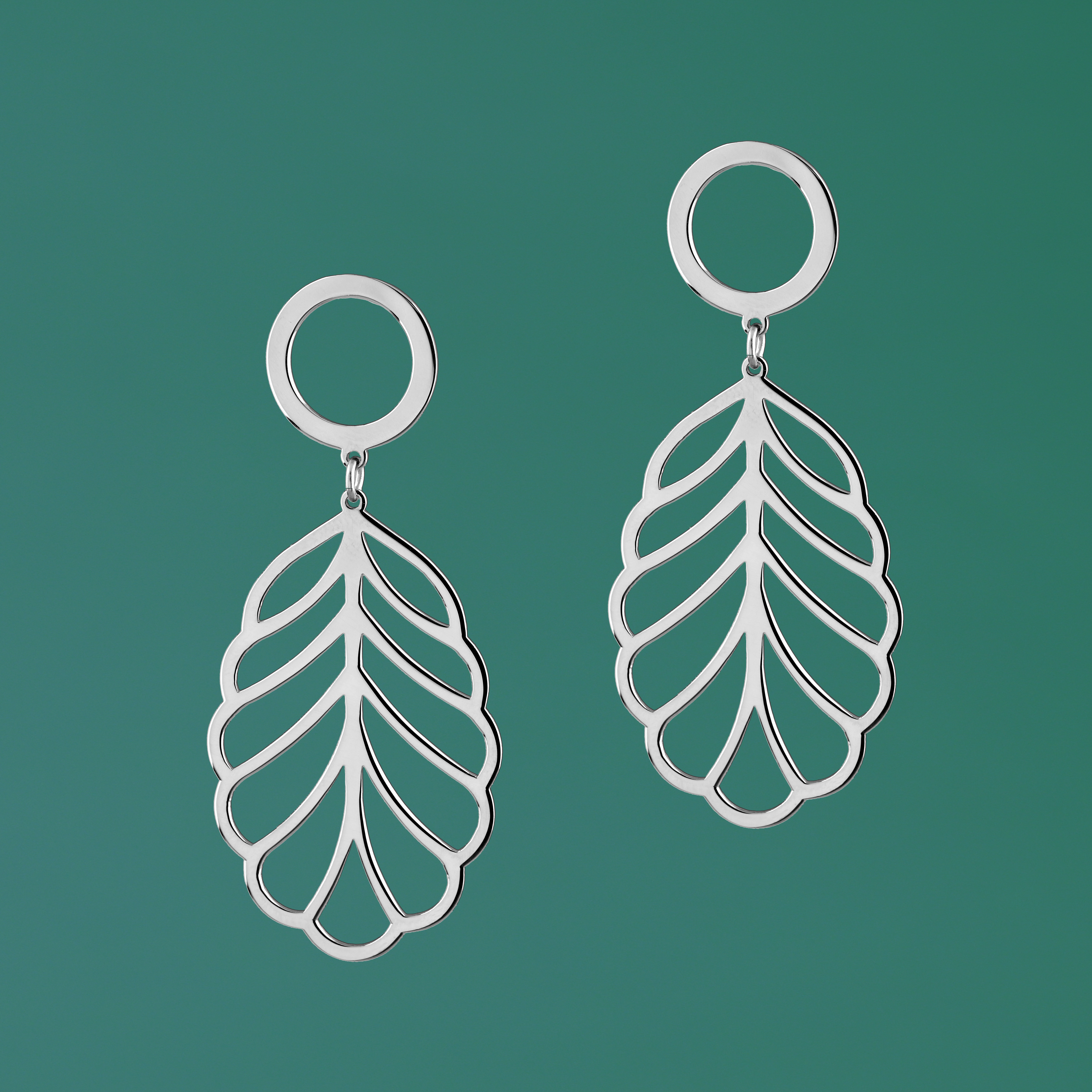 Náušnice jelšový list