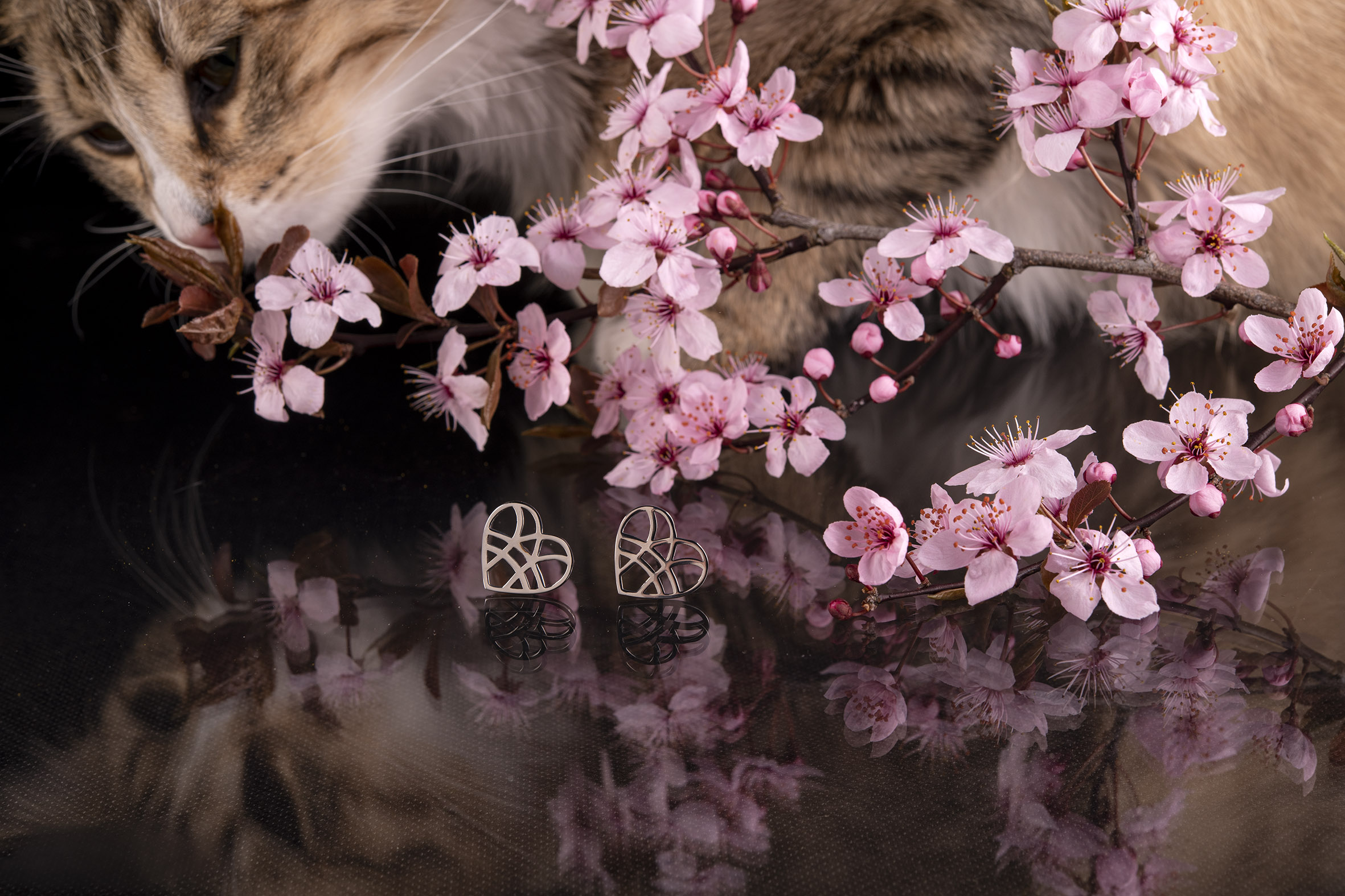 Napichovacie náušnice srdiečka