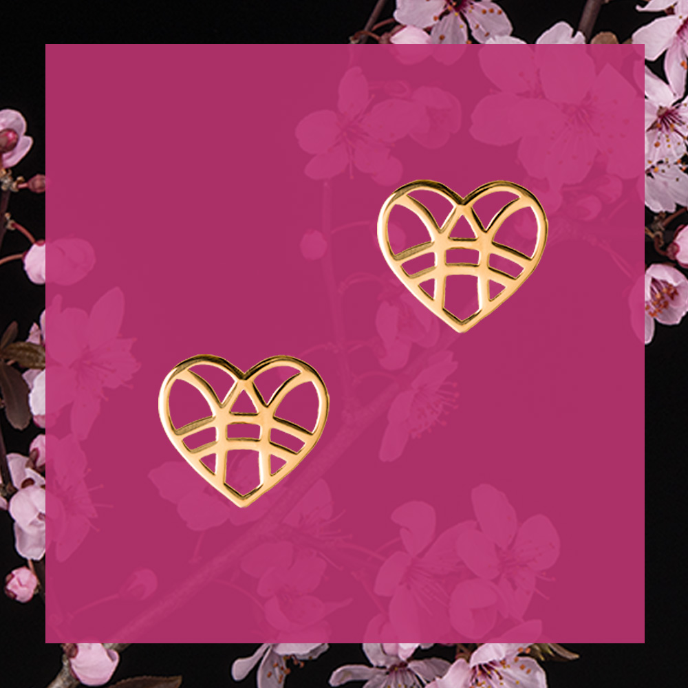 Napichovacie náušnice srdiečka