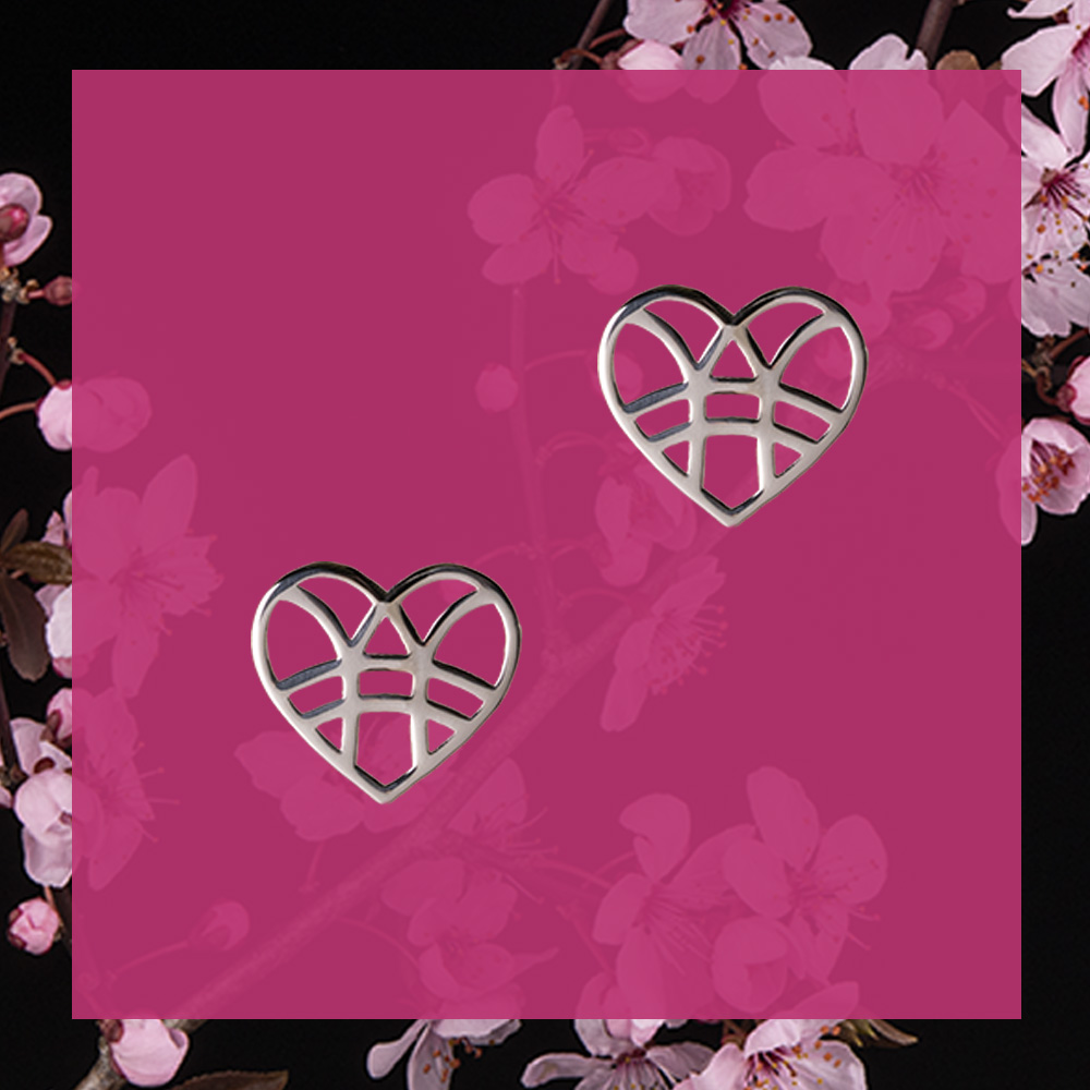 Napichovacie náušnice srdiečka